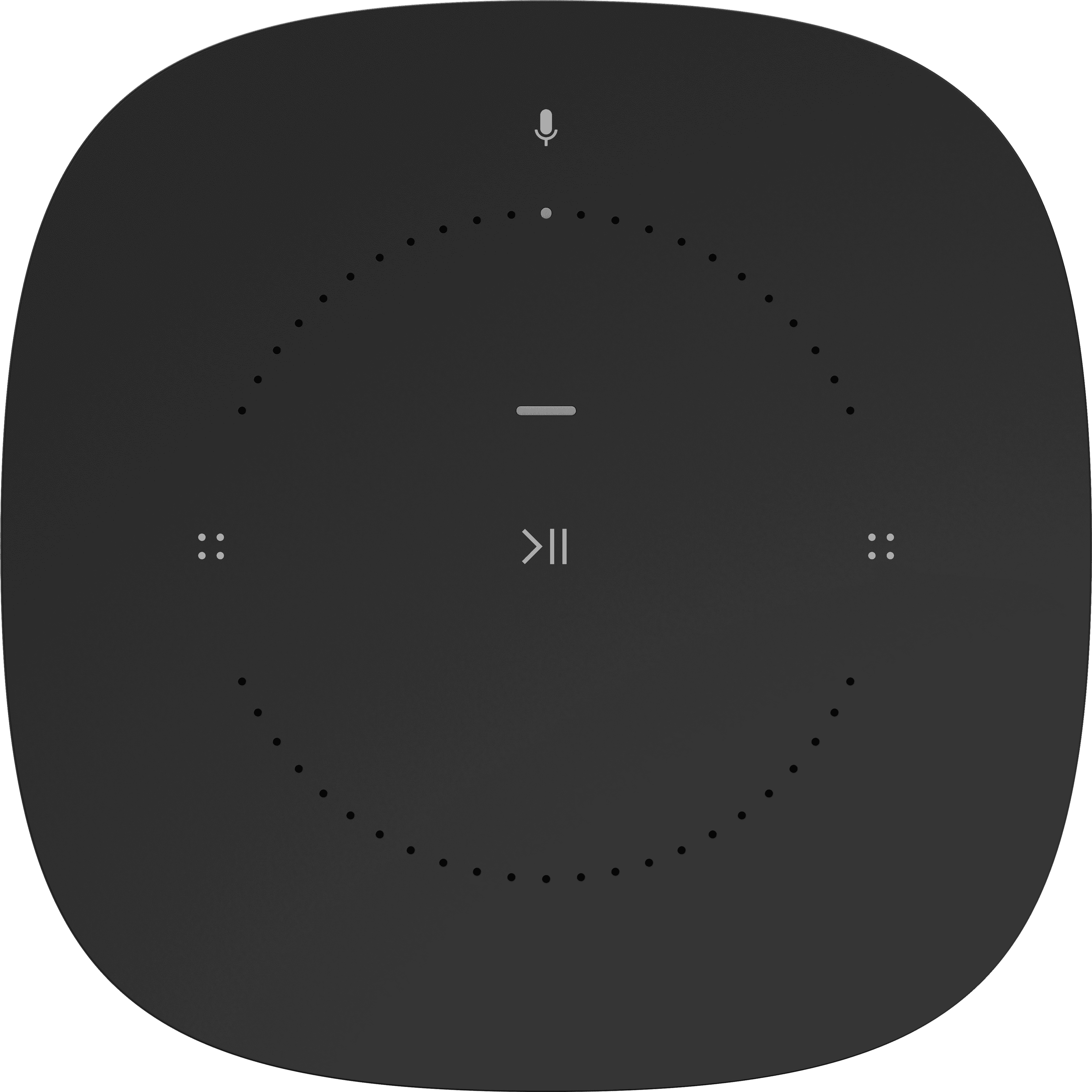 Sonos One noir - face supérieure