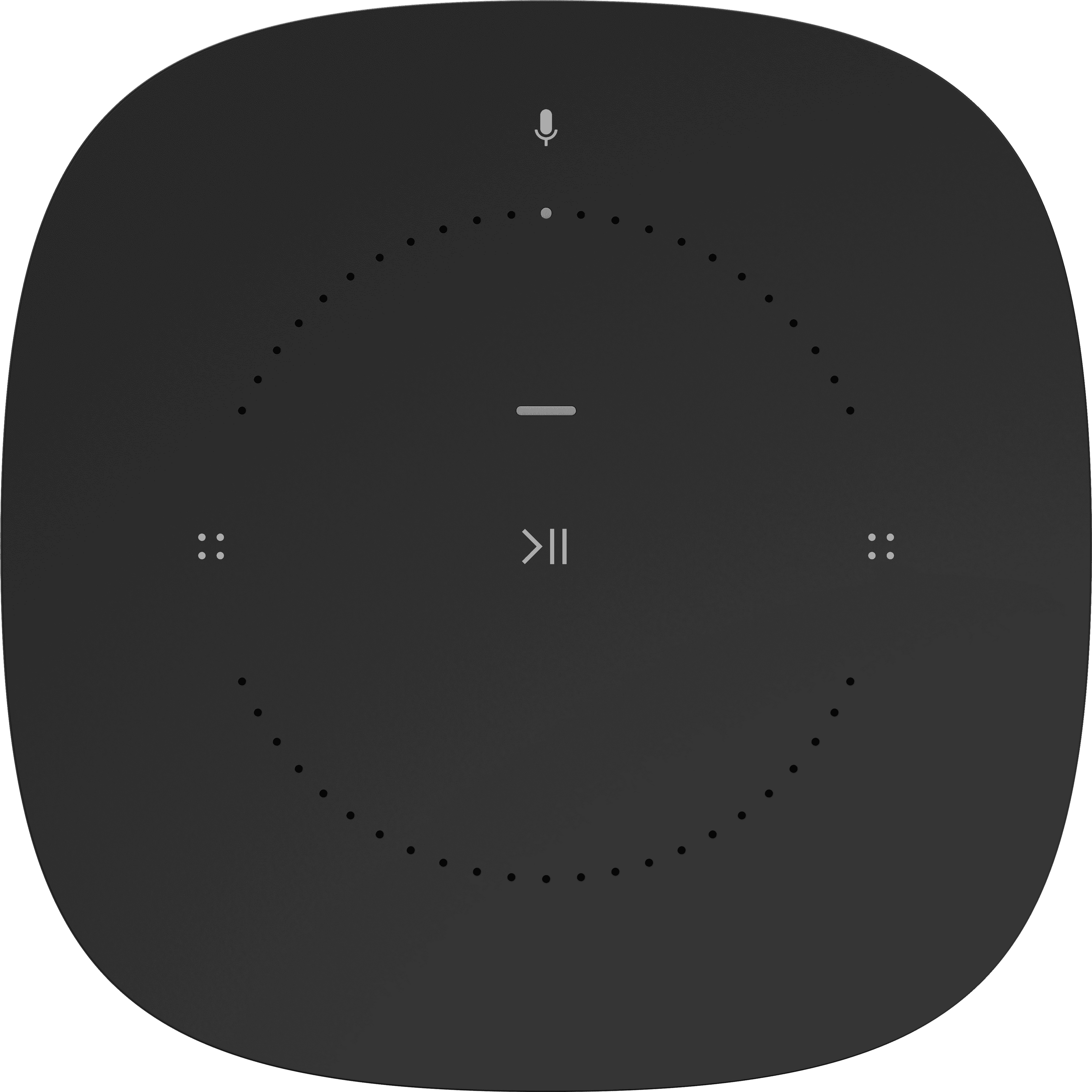 Sonos One noir - face supérieure