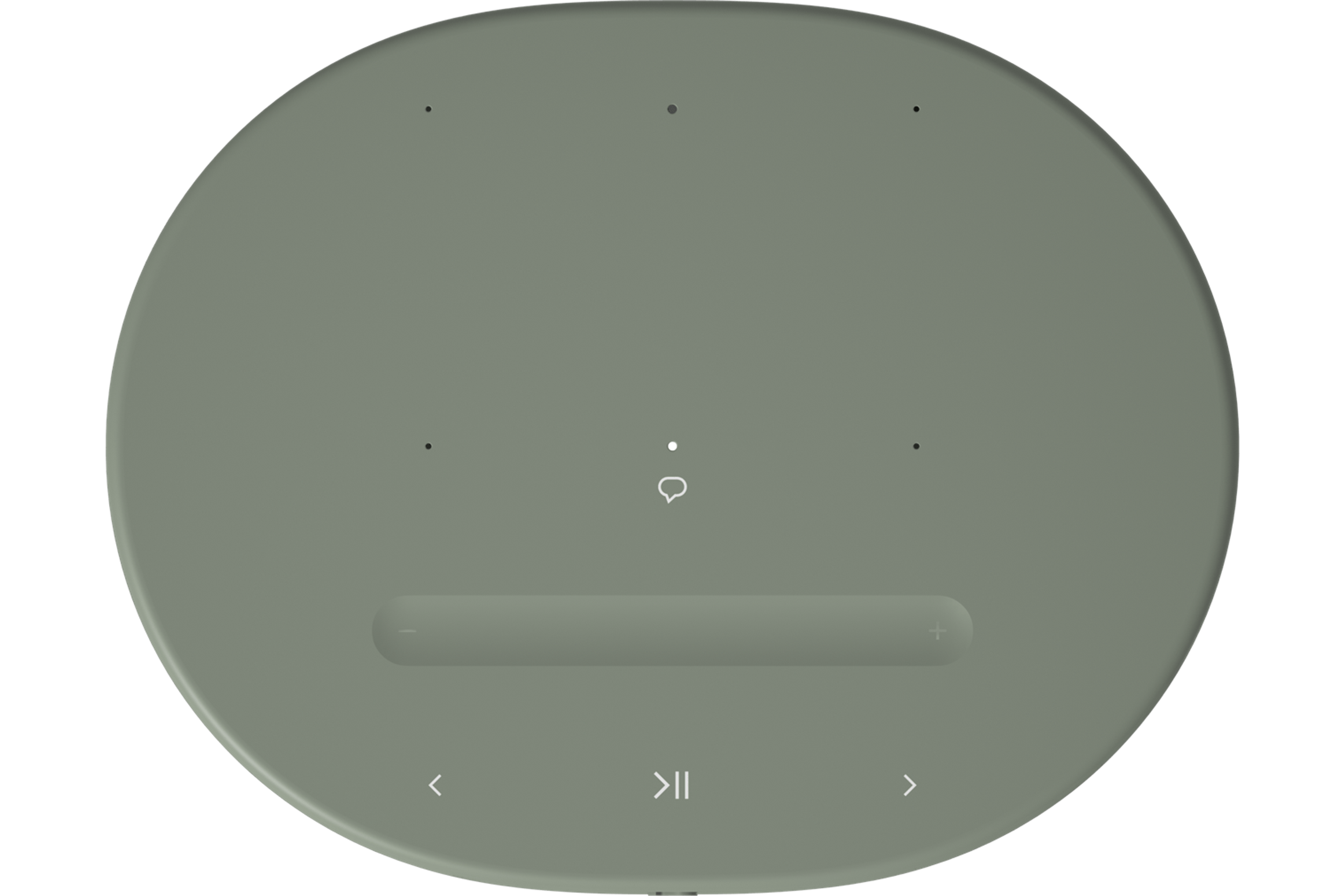 Draufsicht eines Sonos Move 2 in Olive mit den Steuerelementen