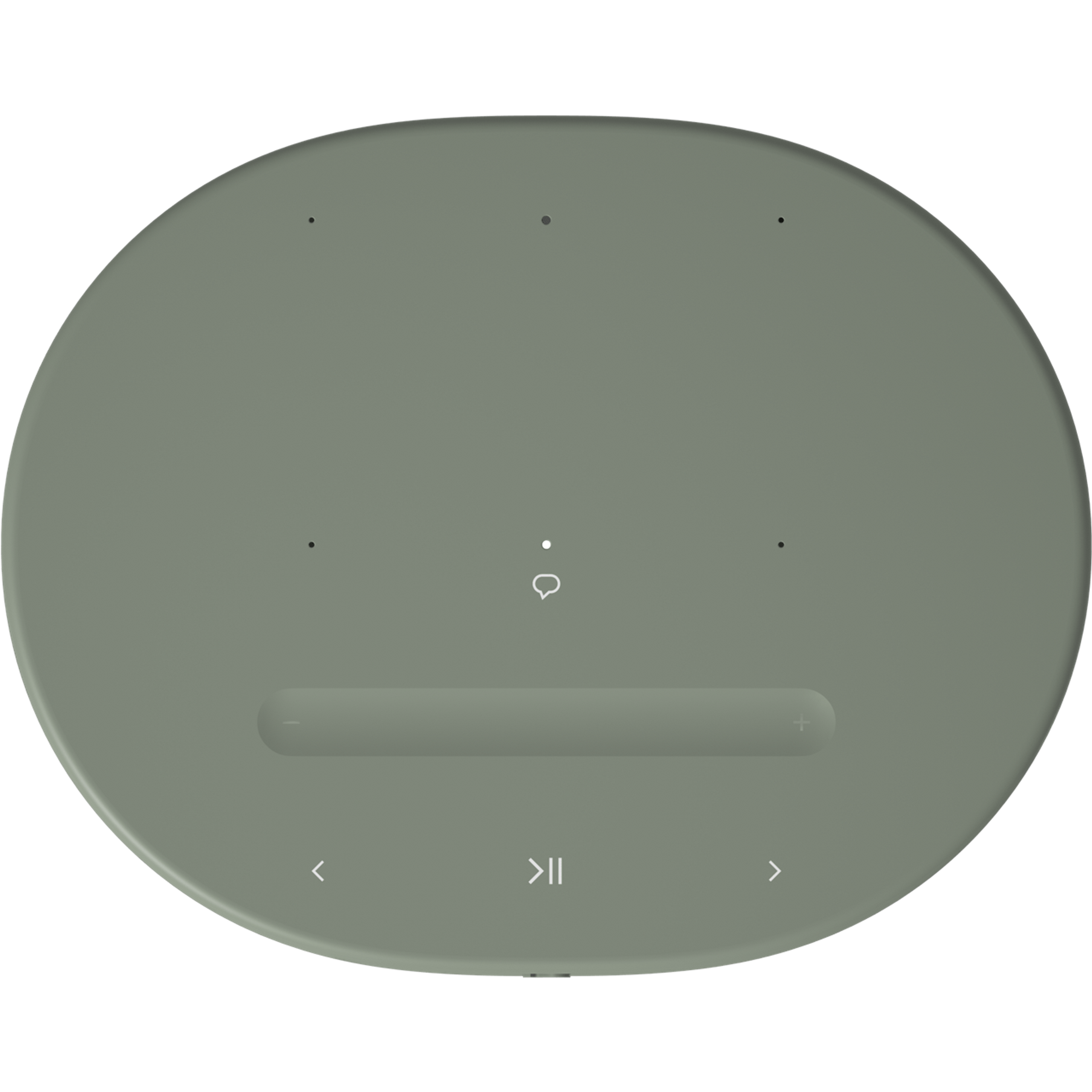 Draufsicht eines Sonos Move 2 in Olive mit den Steuerelementen