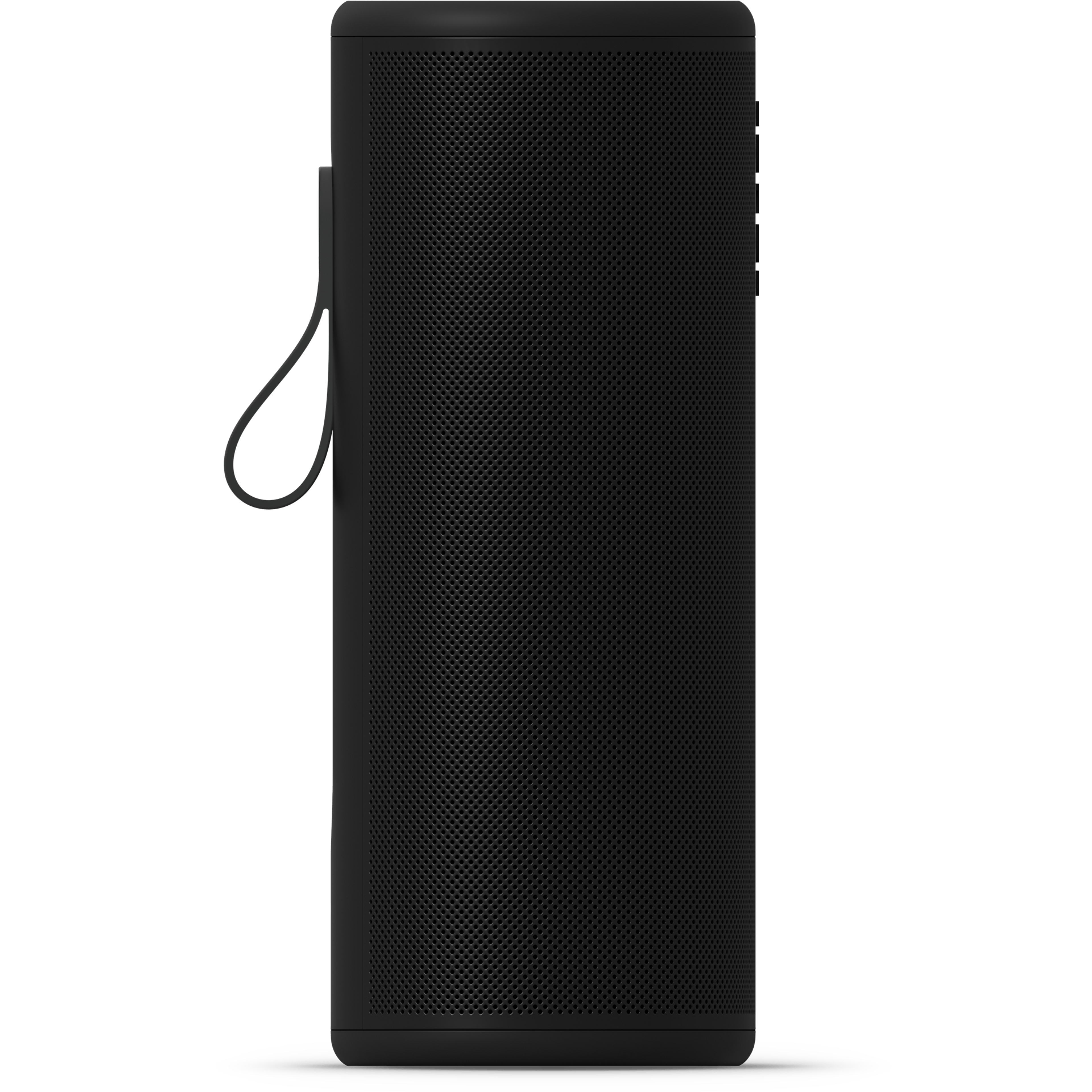 Un Sonos Play noir, vu de profil 