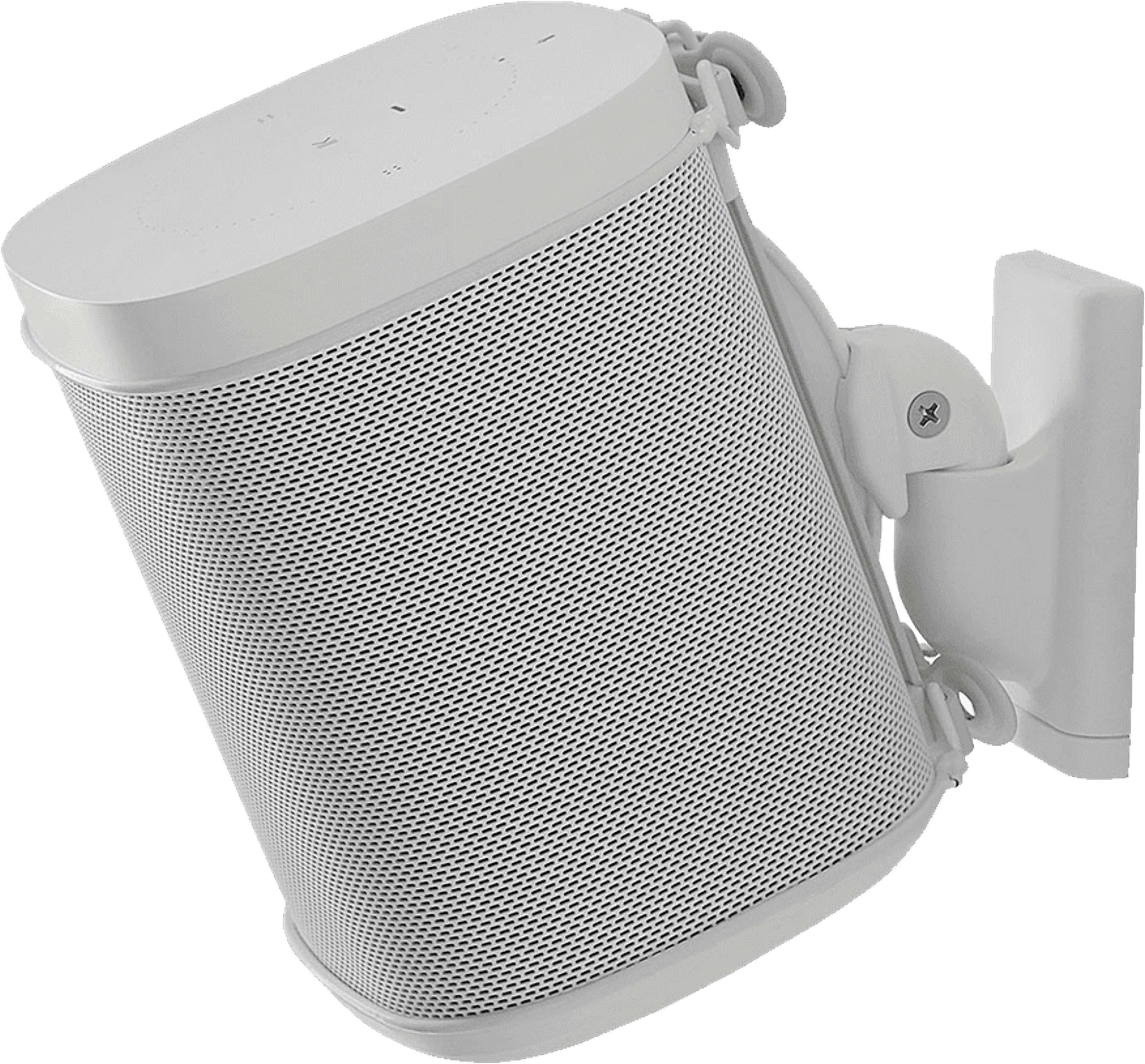 Fixation murale Sanus pour Sonos One blanche - profil