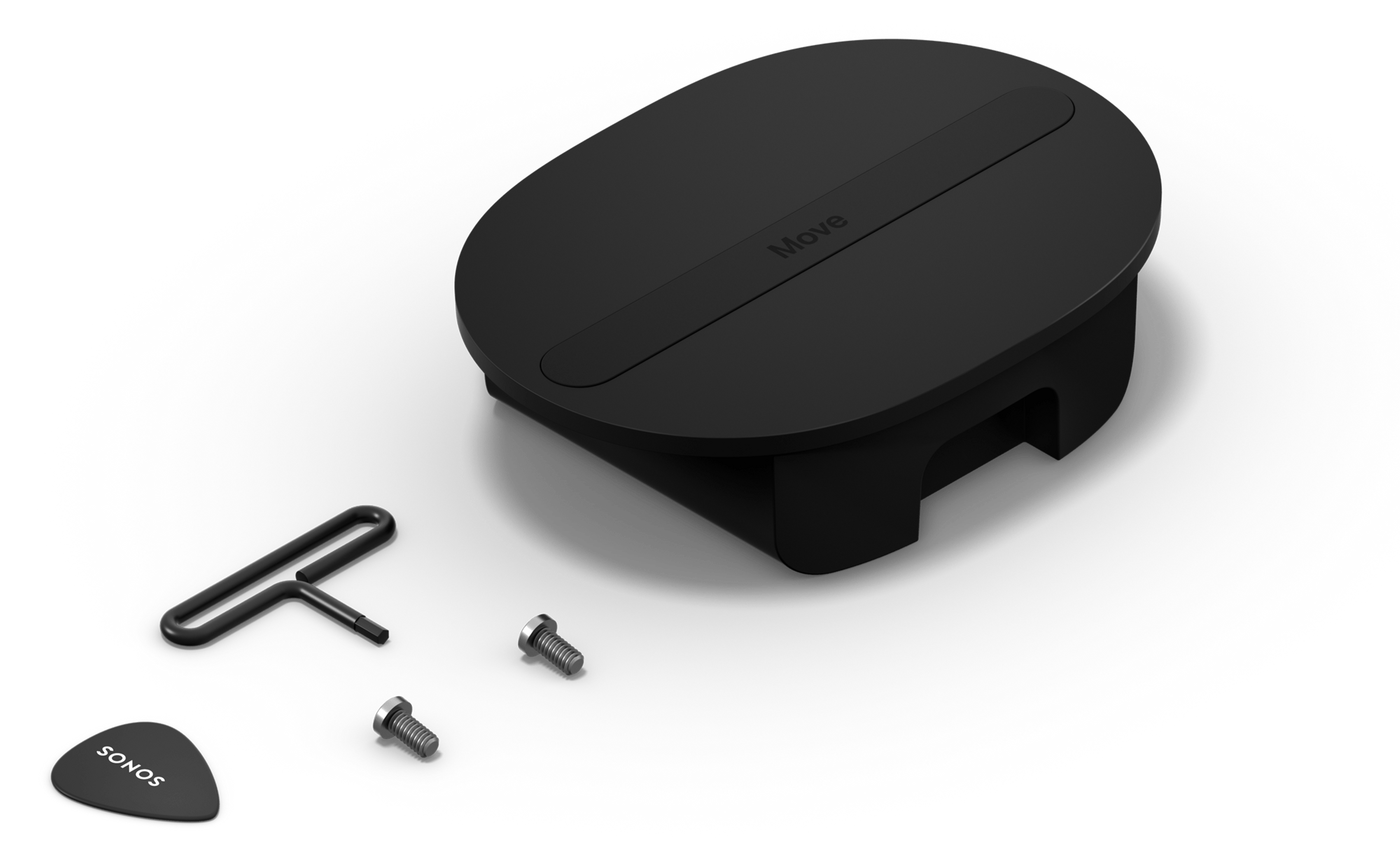 Obraz zestawu z akumulatorem zastępczym do Sonos Move 2 w kolorze czarnym