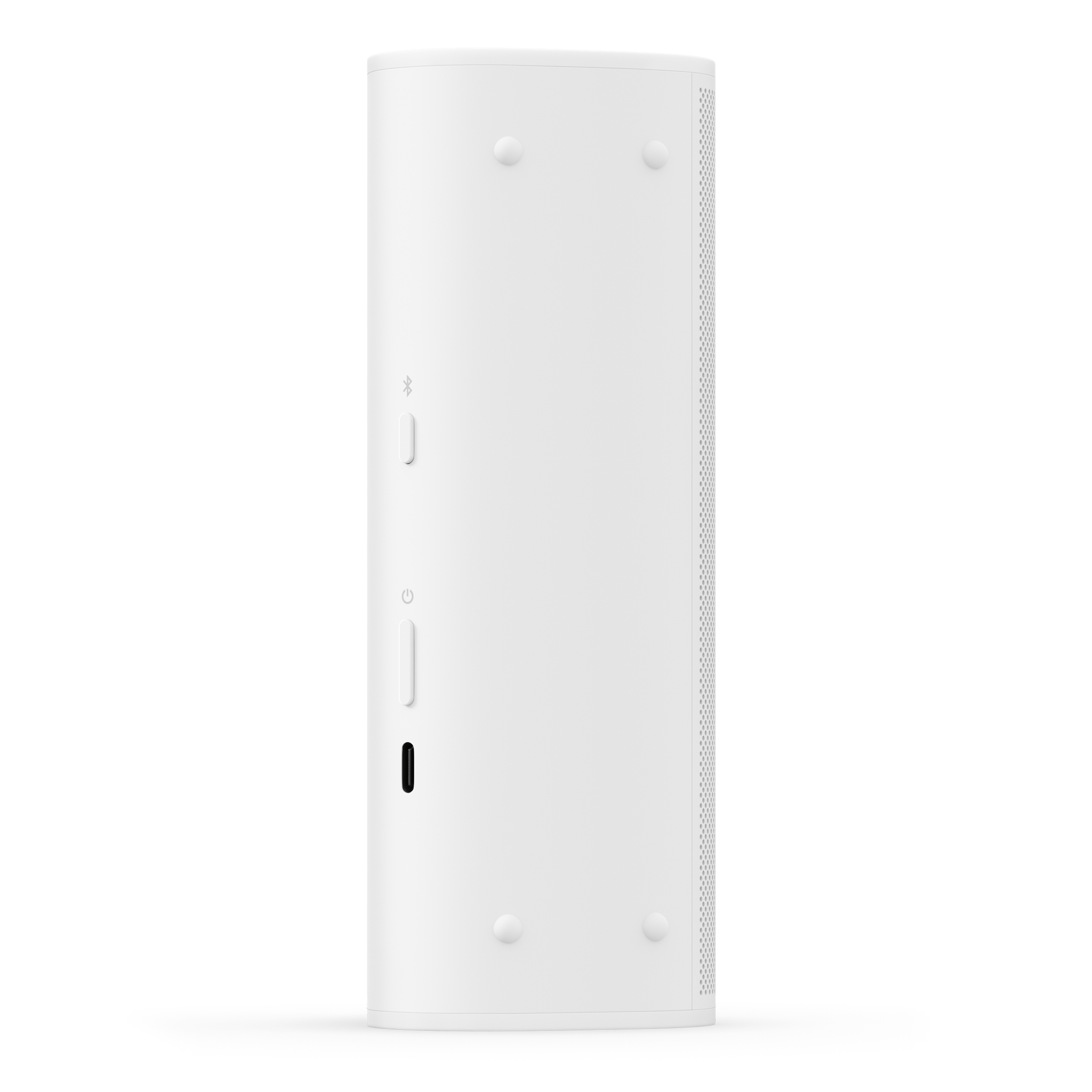Hintere Schrägansicht des Sonos Roam 2 in Weiß