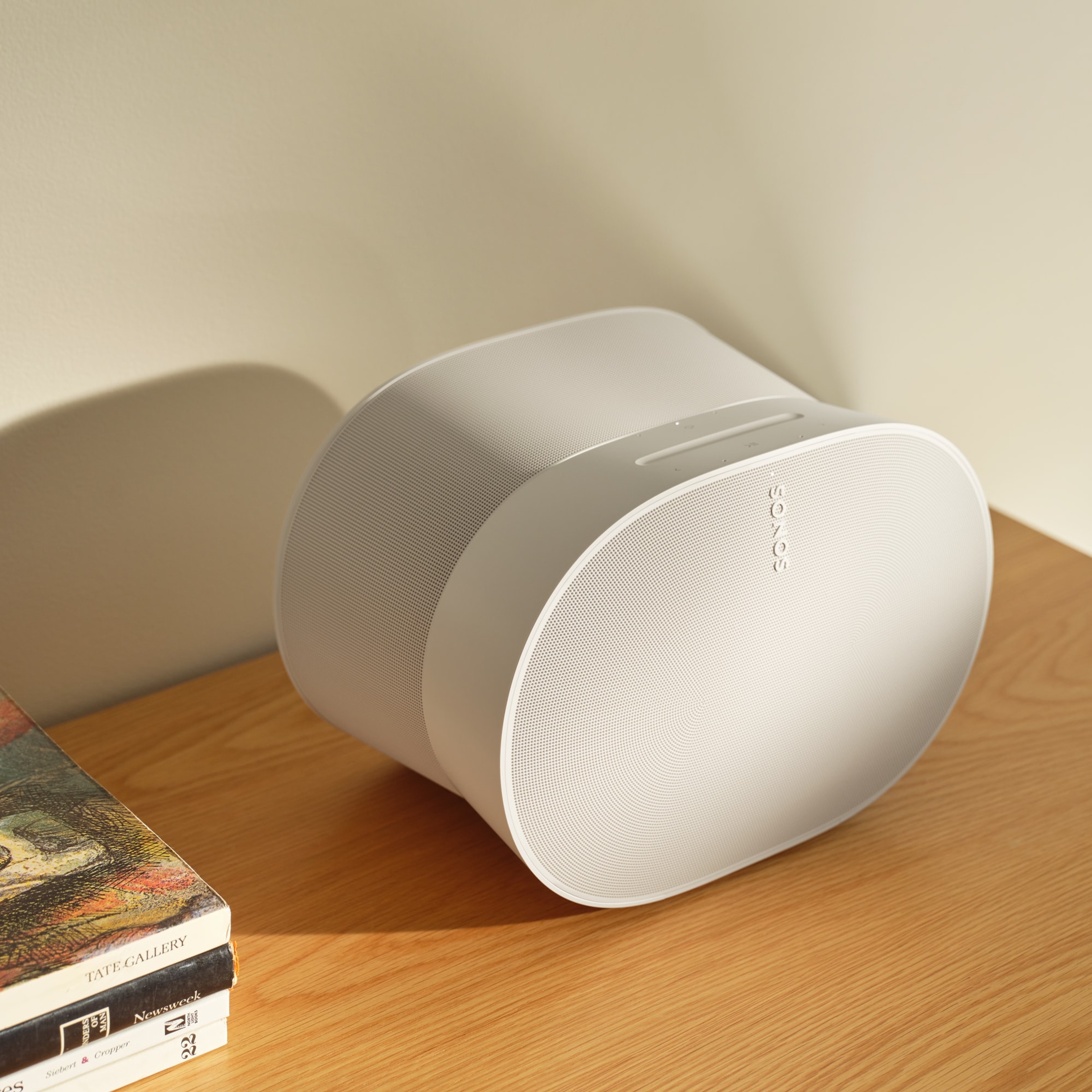 Natural light from a window shows the curves and angles of the Era 300's unique design