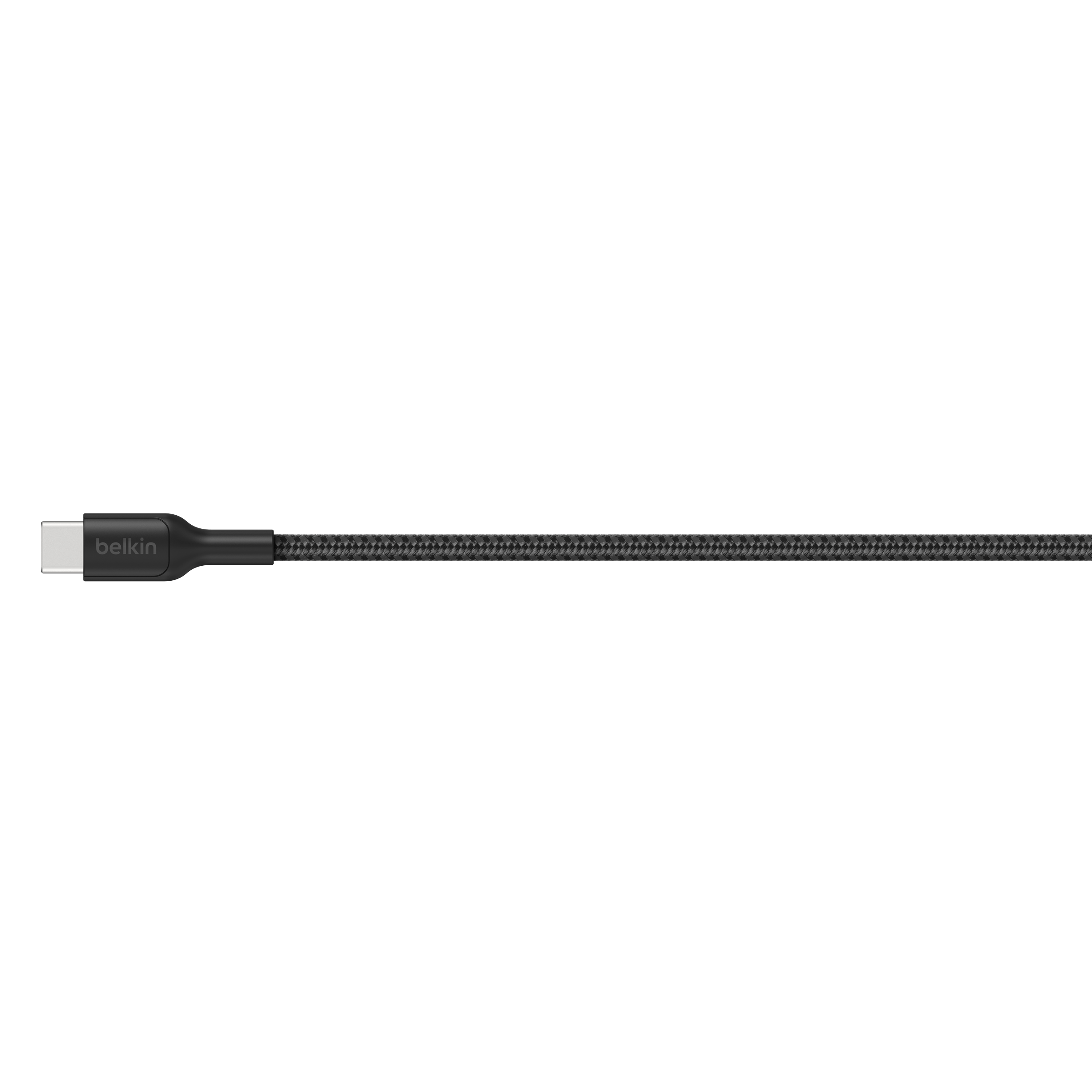 Cavo USB-C nero Belkin con un connettore e il cavo