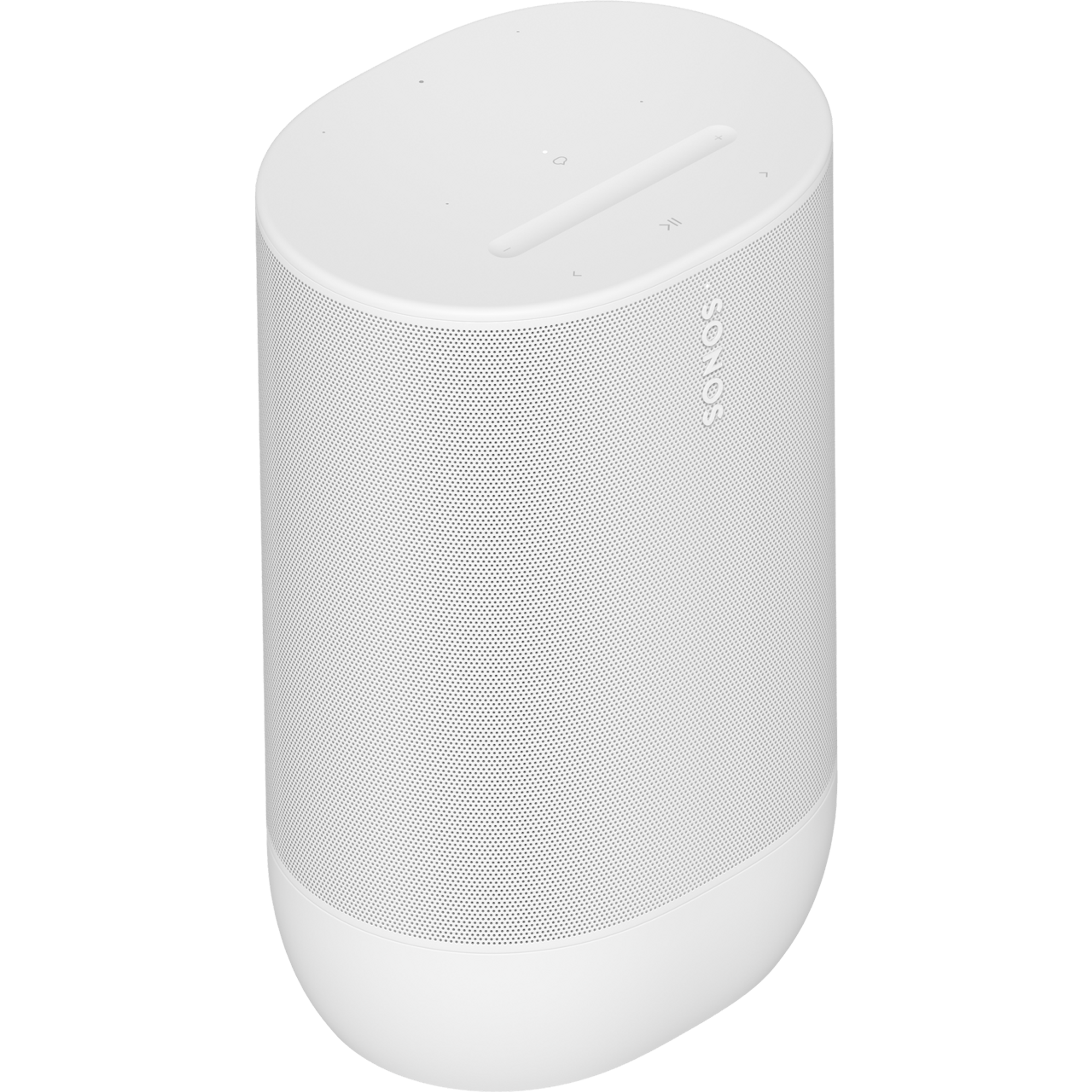 Schrägansicht eines Sonos Move 2 in Weiß