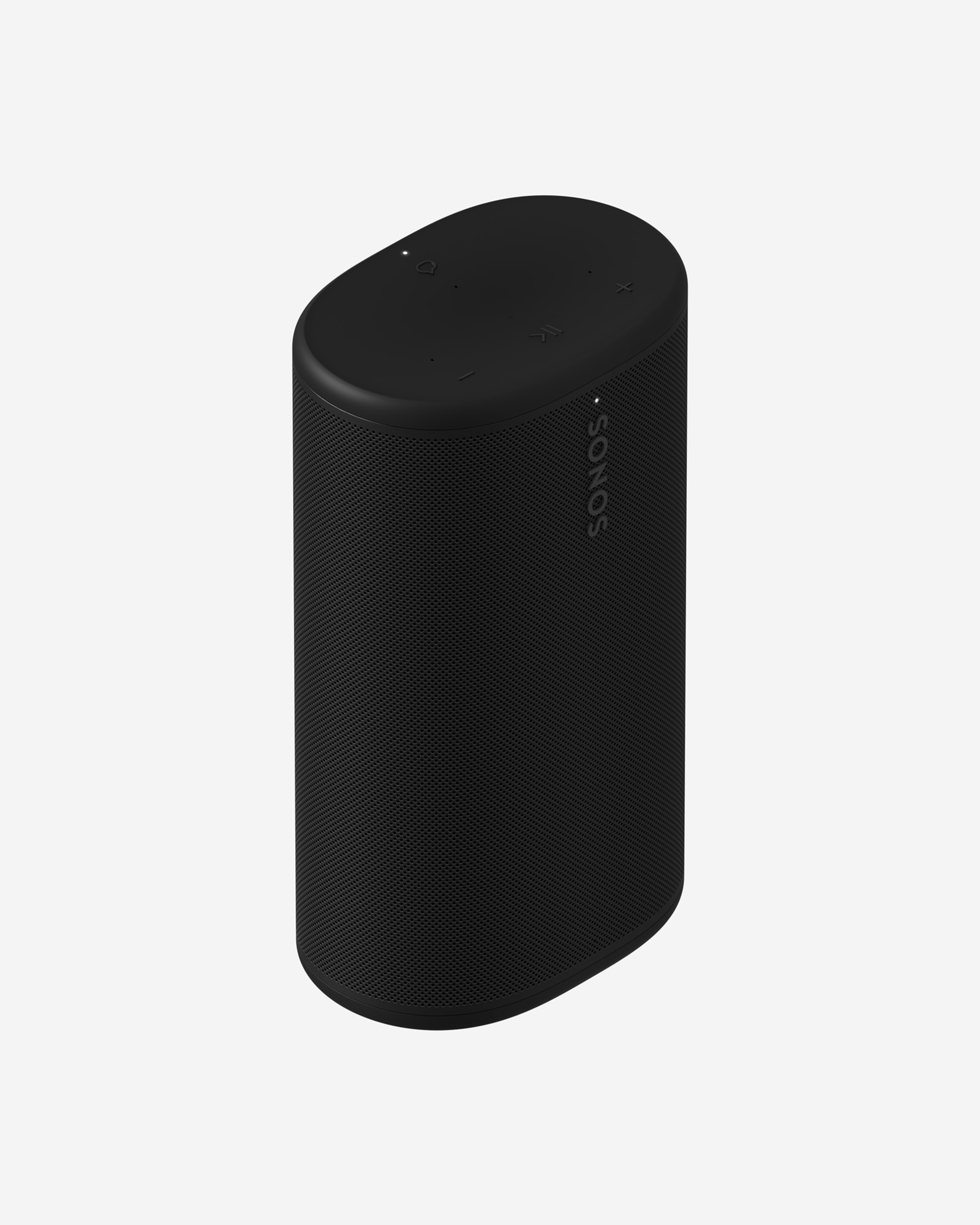 Speaker Sonos Play nero su sfondo grigio