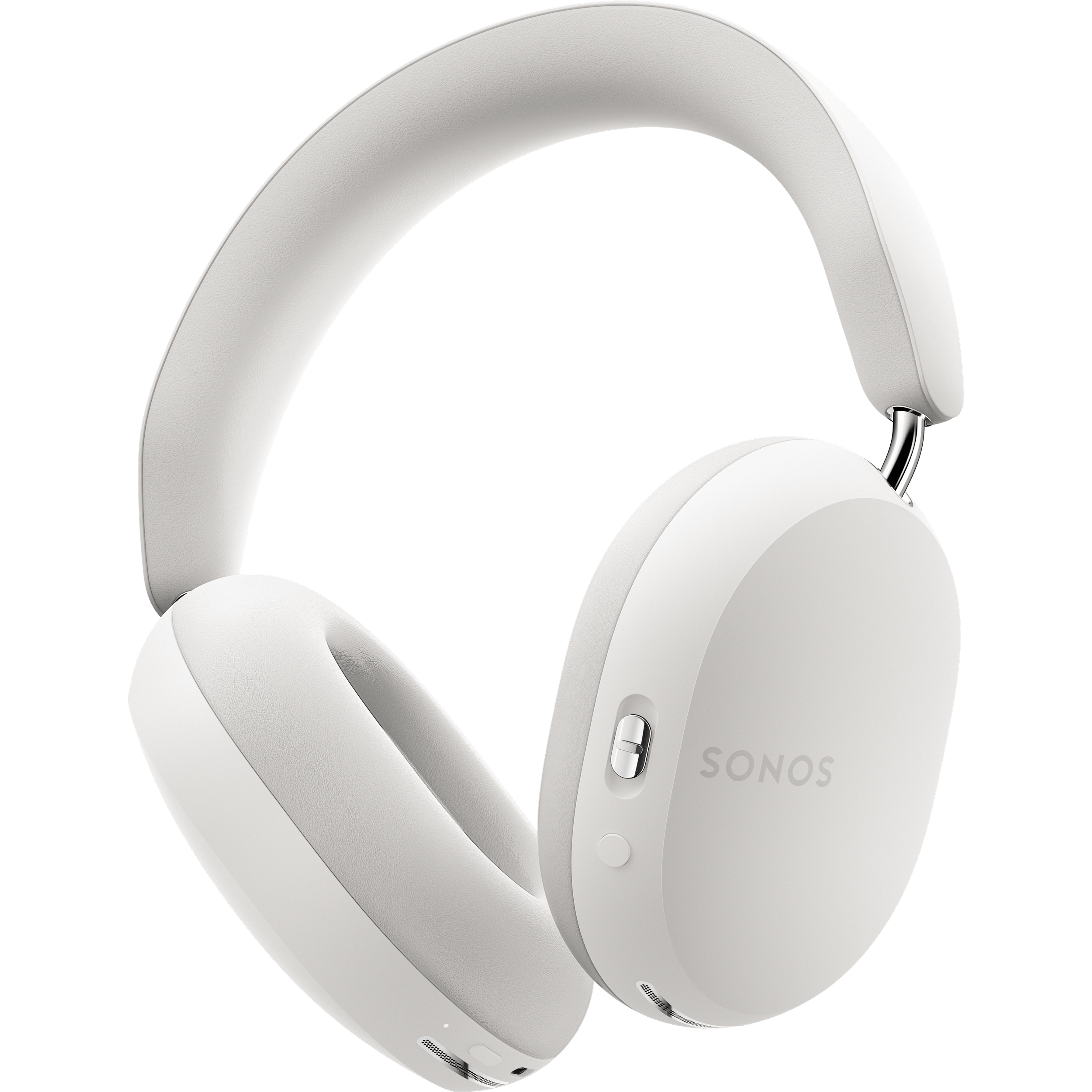Casque audio Sonos Ace couleur Soft White, vue arrière par en dessous