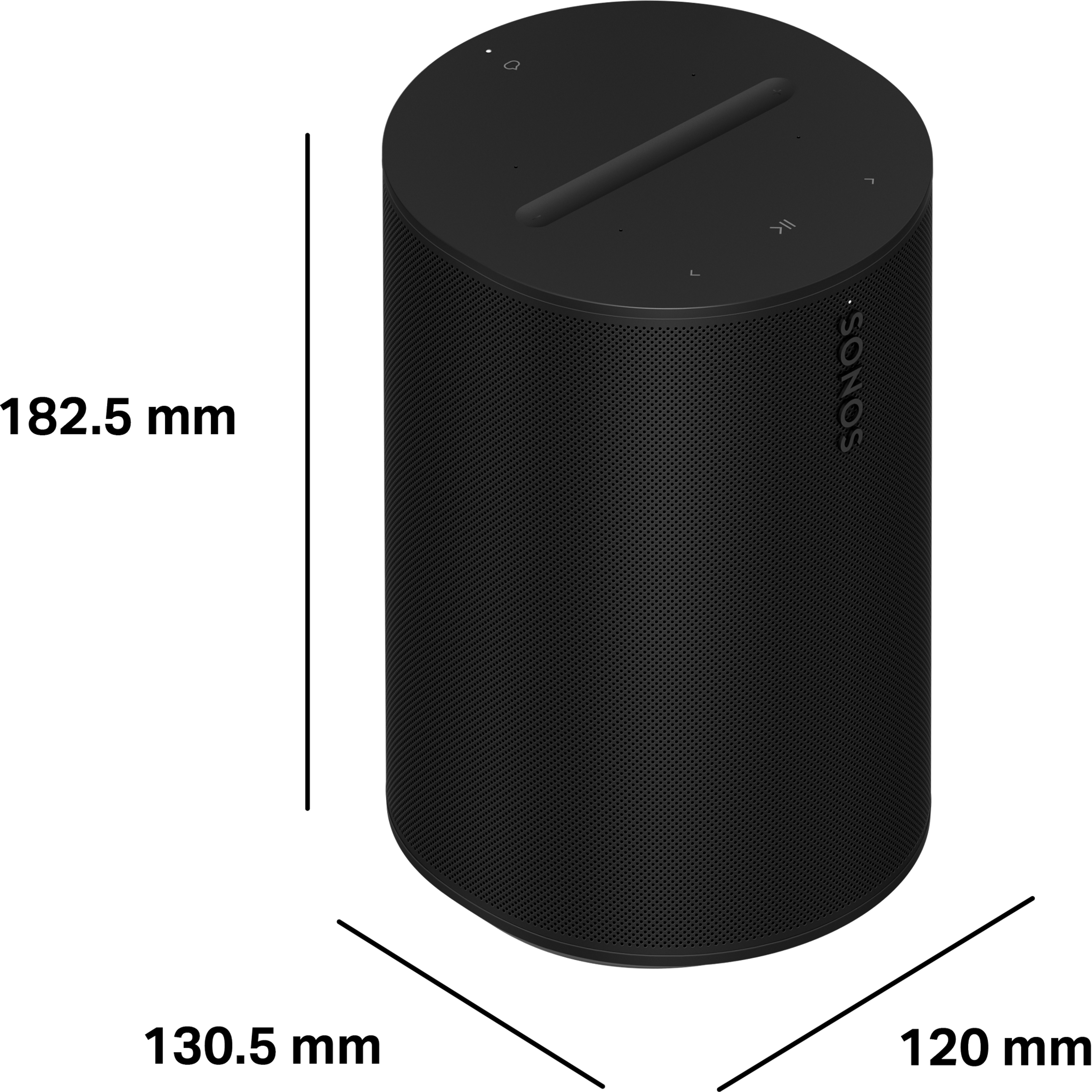 Era 100 dimensions, 182.5 mm tall, 120 mm wide, 130.5 mm deep