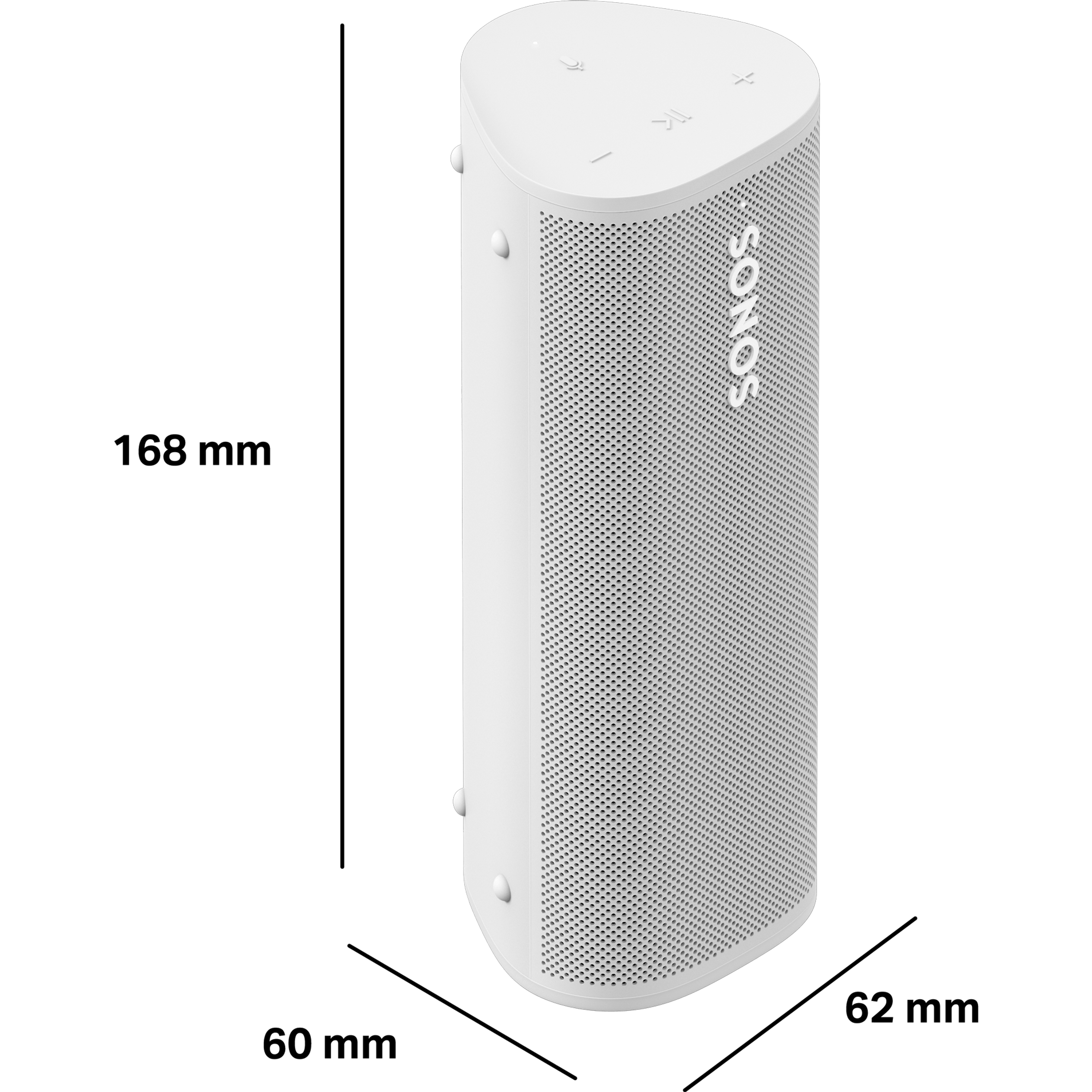 Der Roam 2 ist 168 mm hoch, 60 mm tief und 62 mm breit