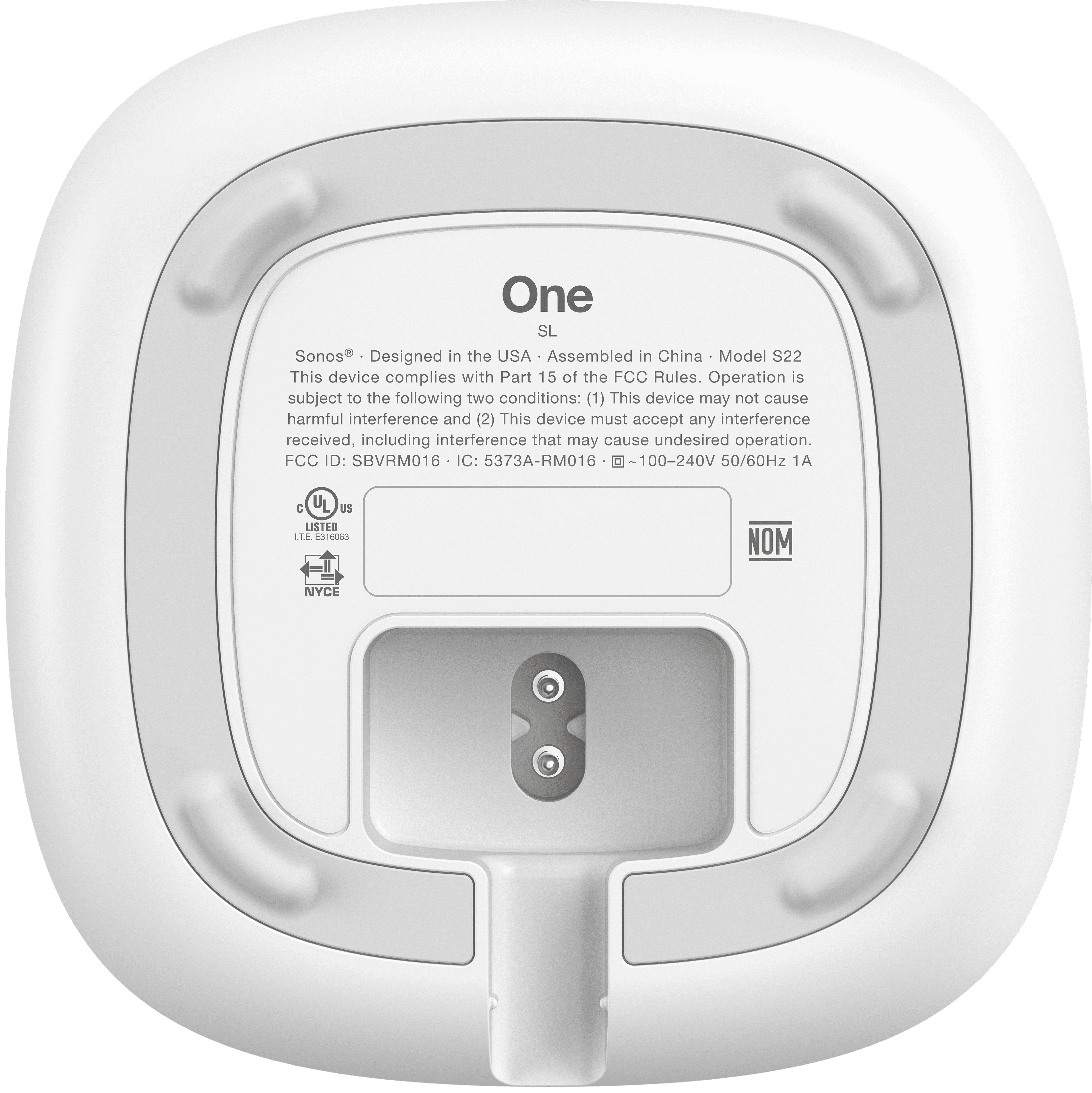 One SL Unterseite White