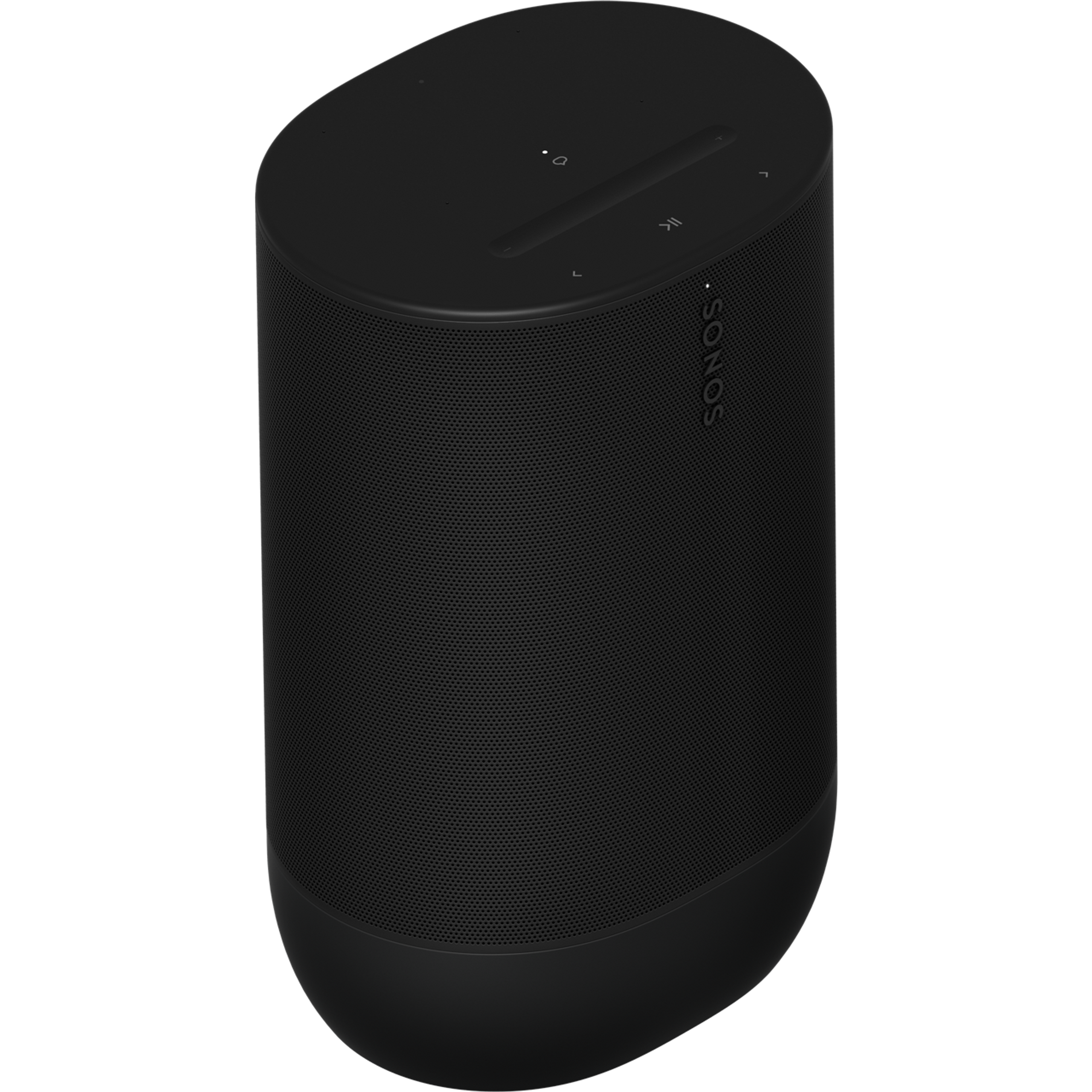 Sonos Move 2 w kolorze czarnym, obrócony pod kątem