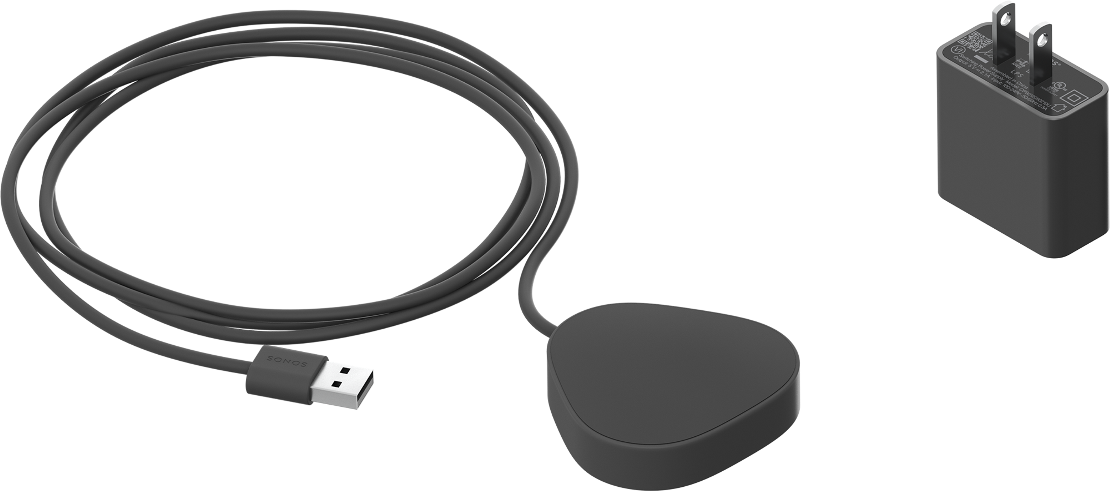 Roam wireless charger shadow black