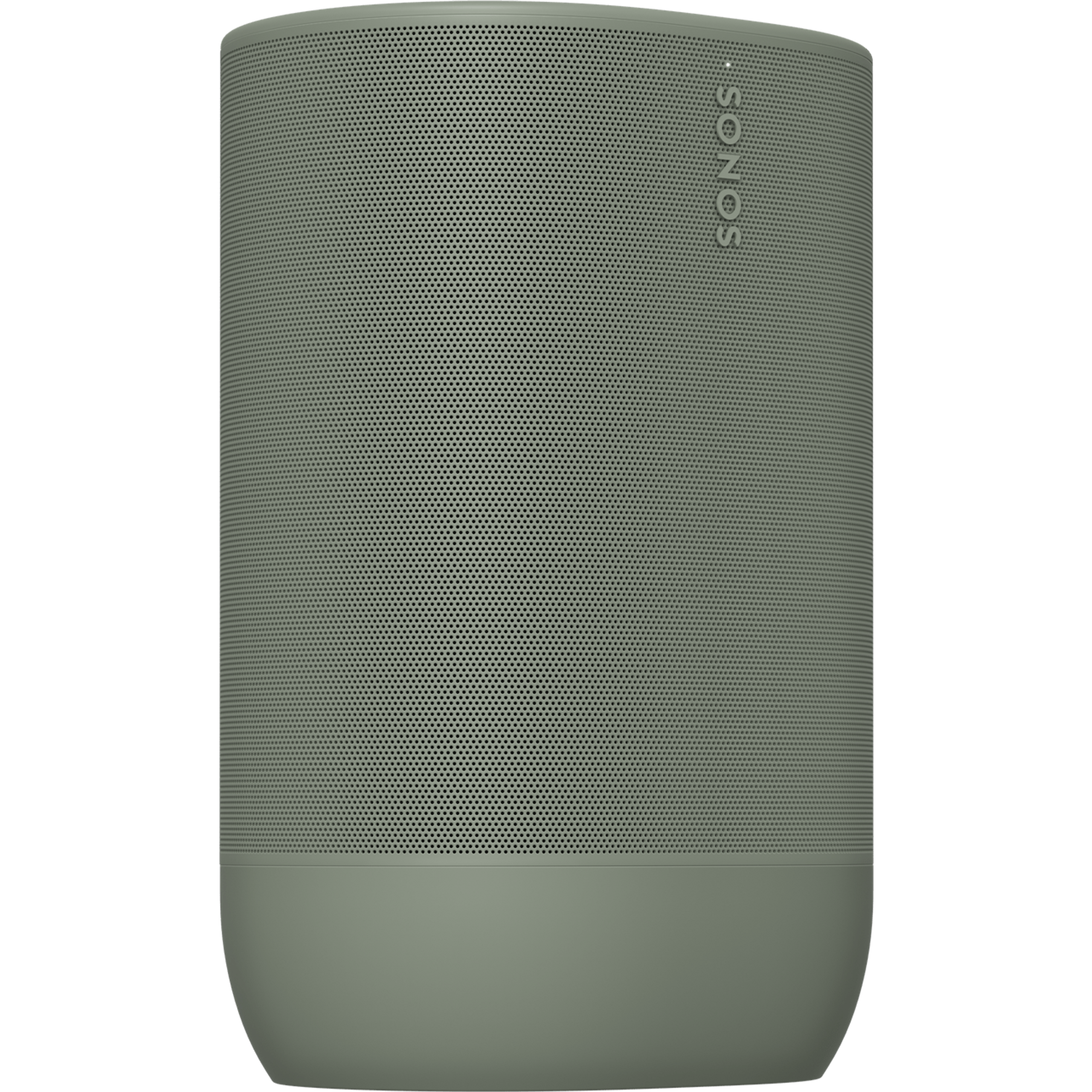 Widok przedniej części Sonos Move 2 w kolorze zielonym, obróconego lekko w bok