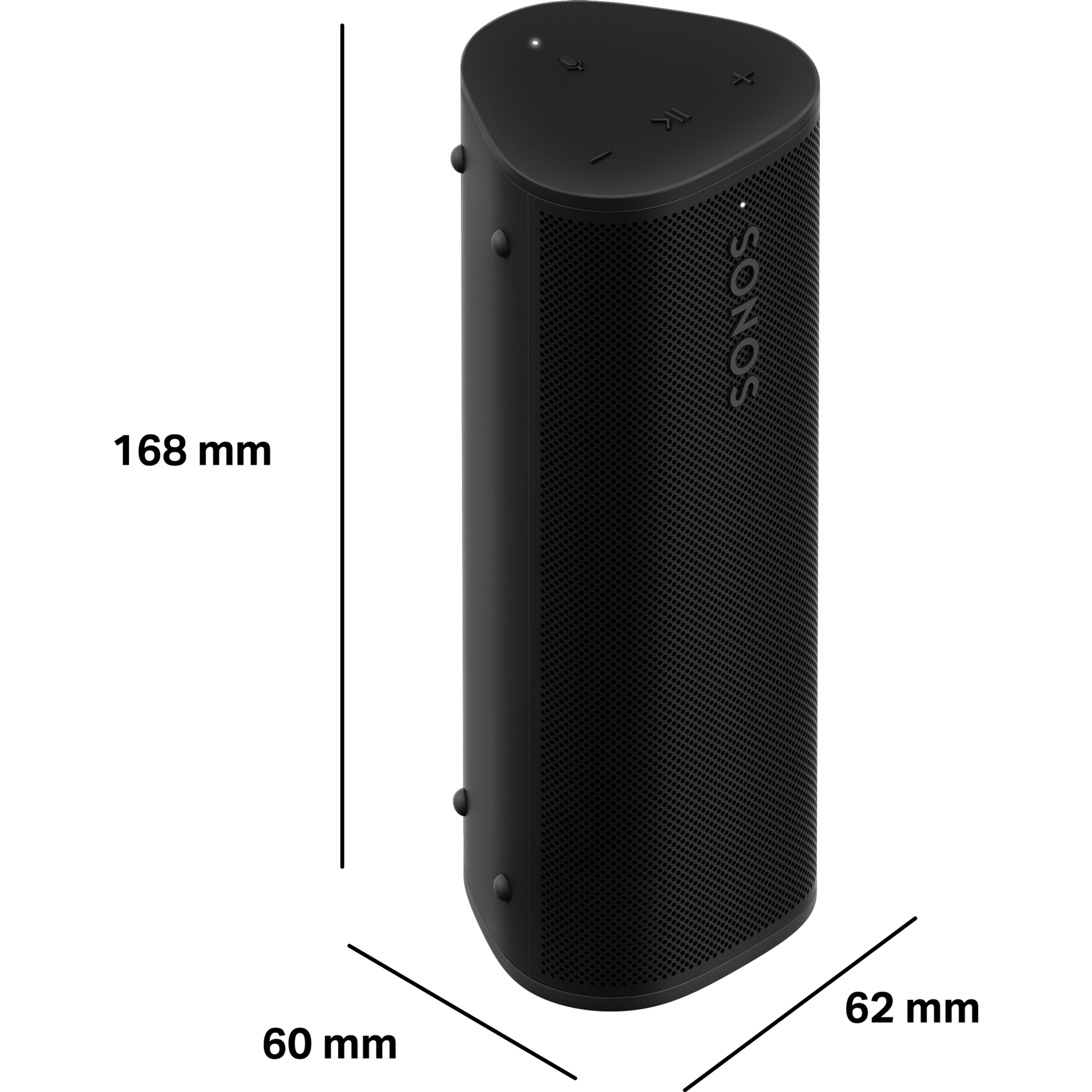 Der Roam 2 ist 168 mm hoch, 60 mm tief und 62 mm breit