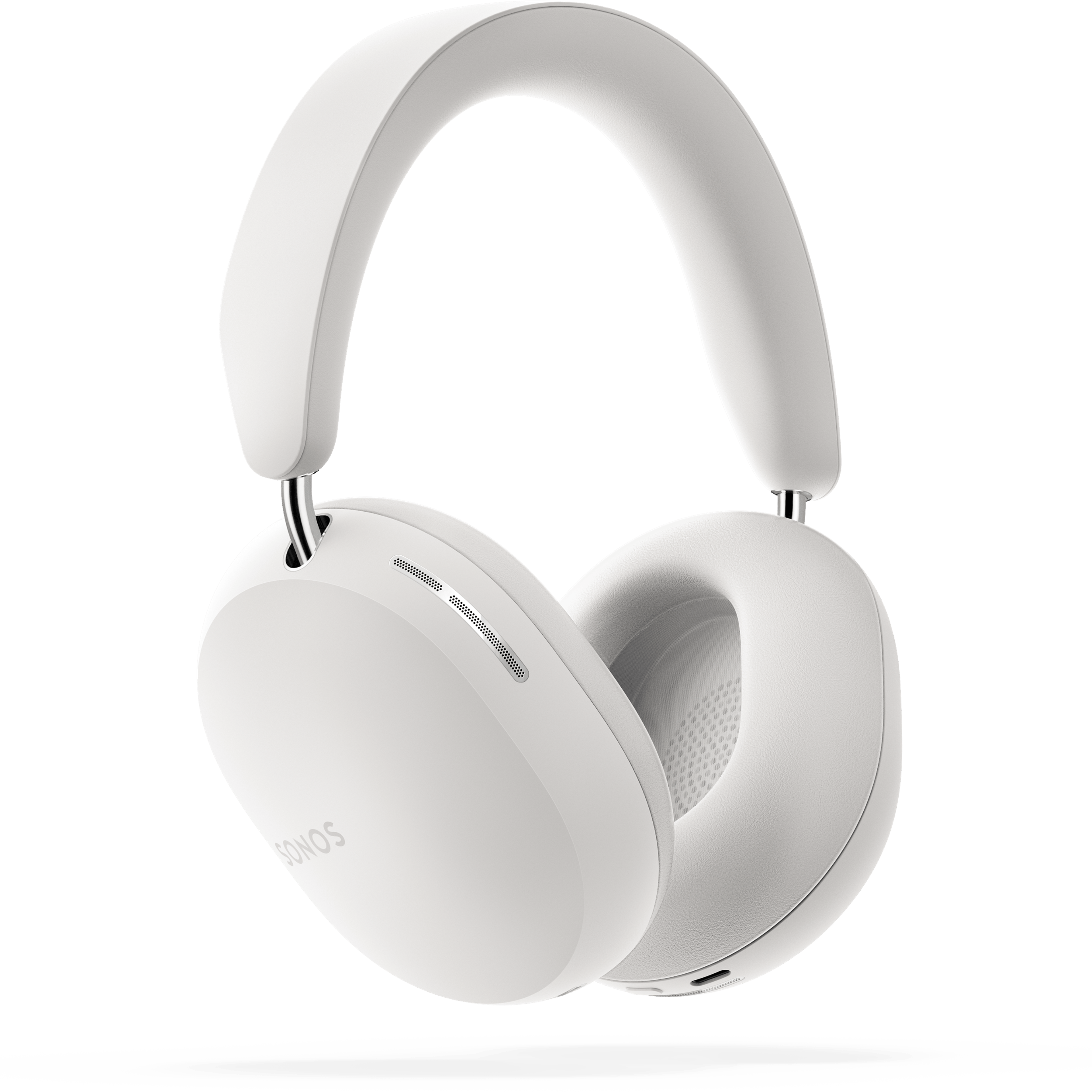 Casque audio Sonos Ace couleur Soft White, vue arrière à 45°