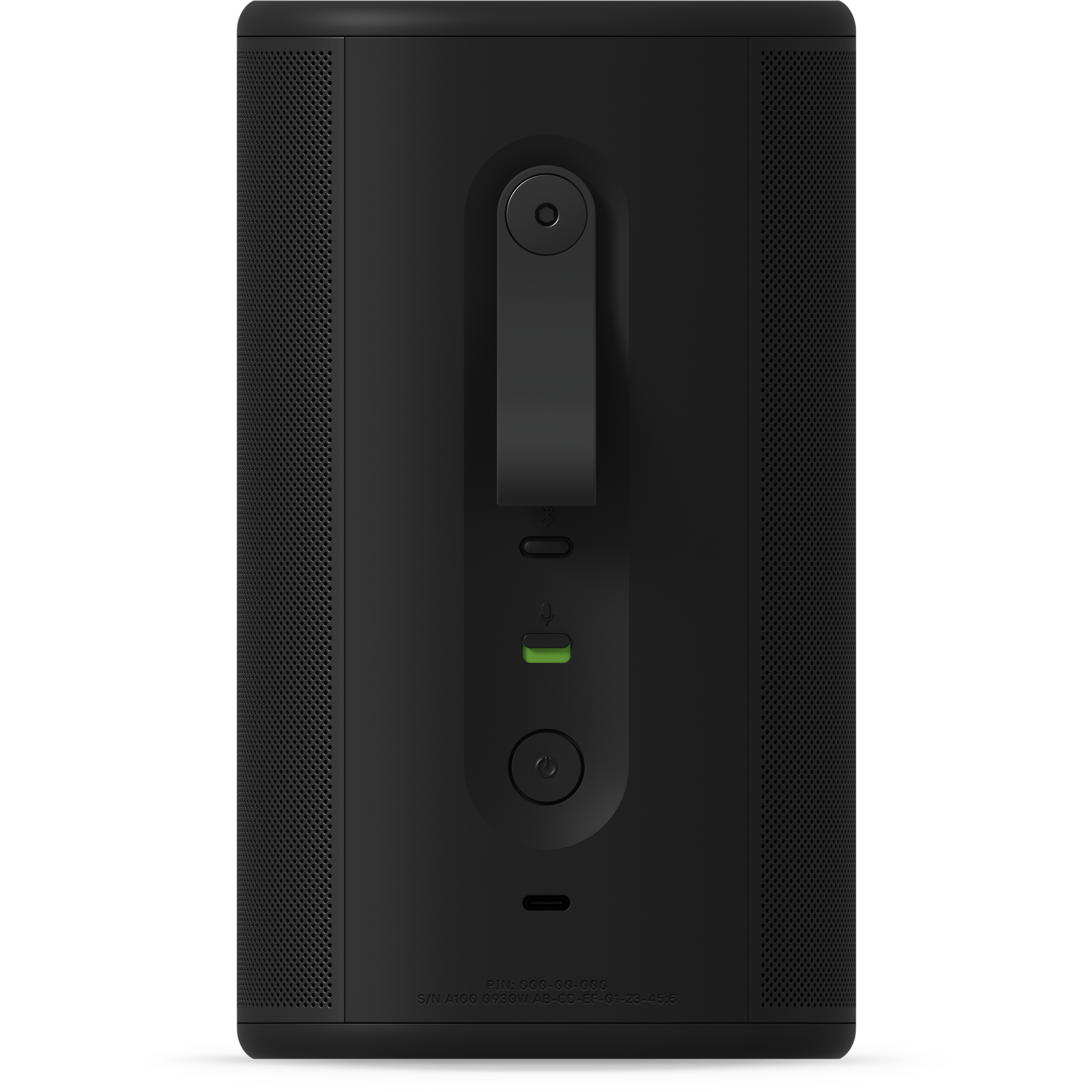 Face arrière d'un Sonos Play noir