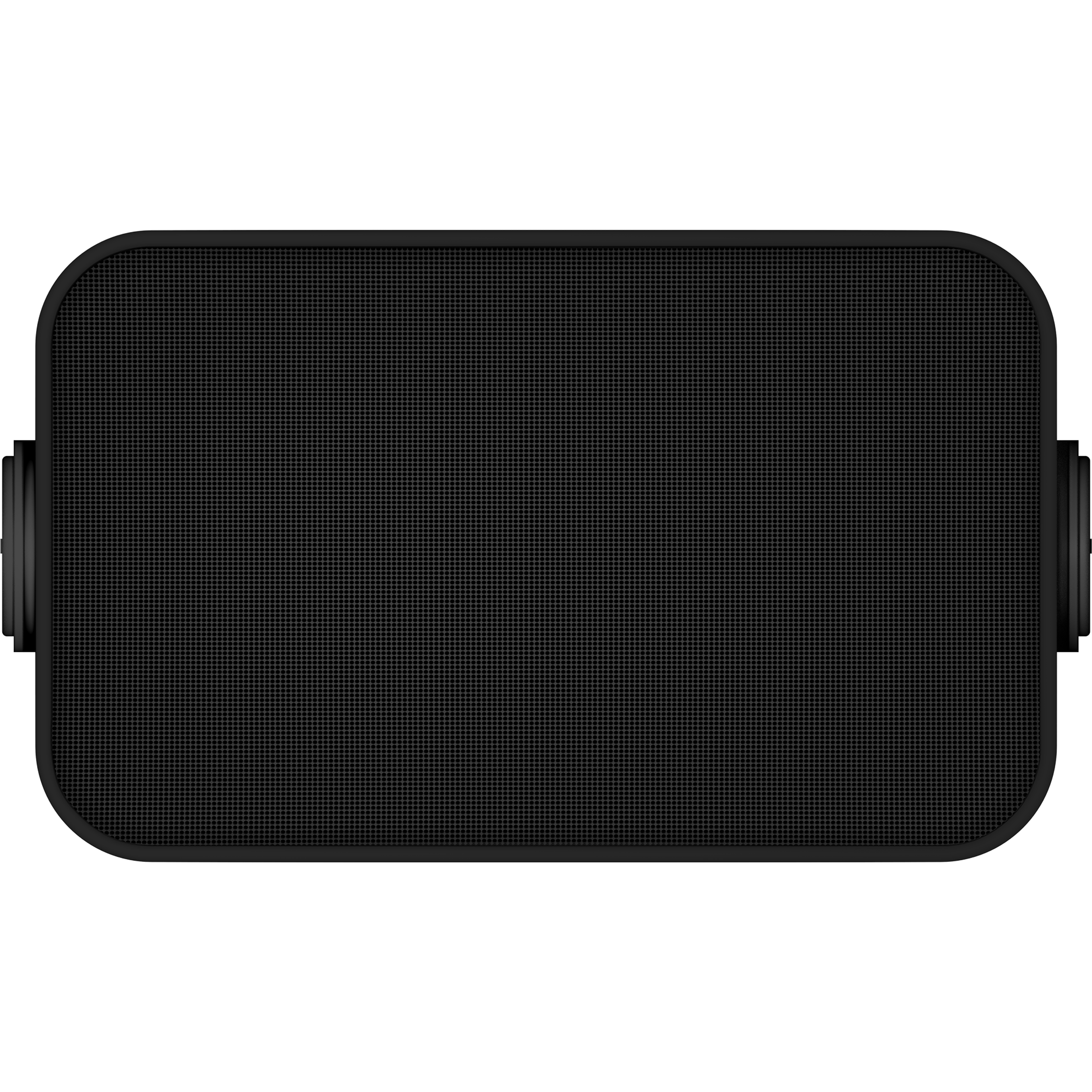 Vorderansicht der Front eines Outdoor Speakers in Schwarz