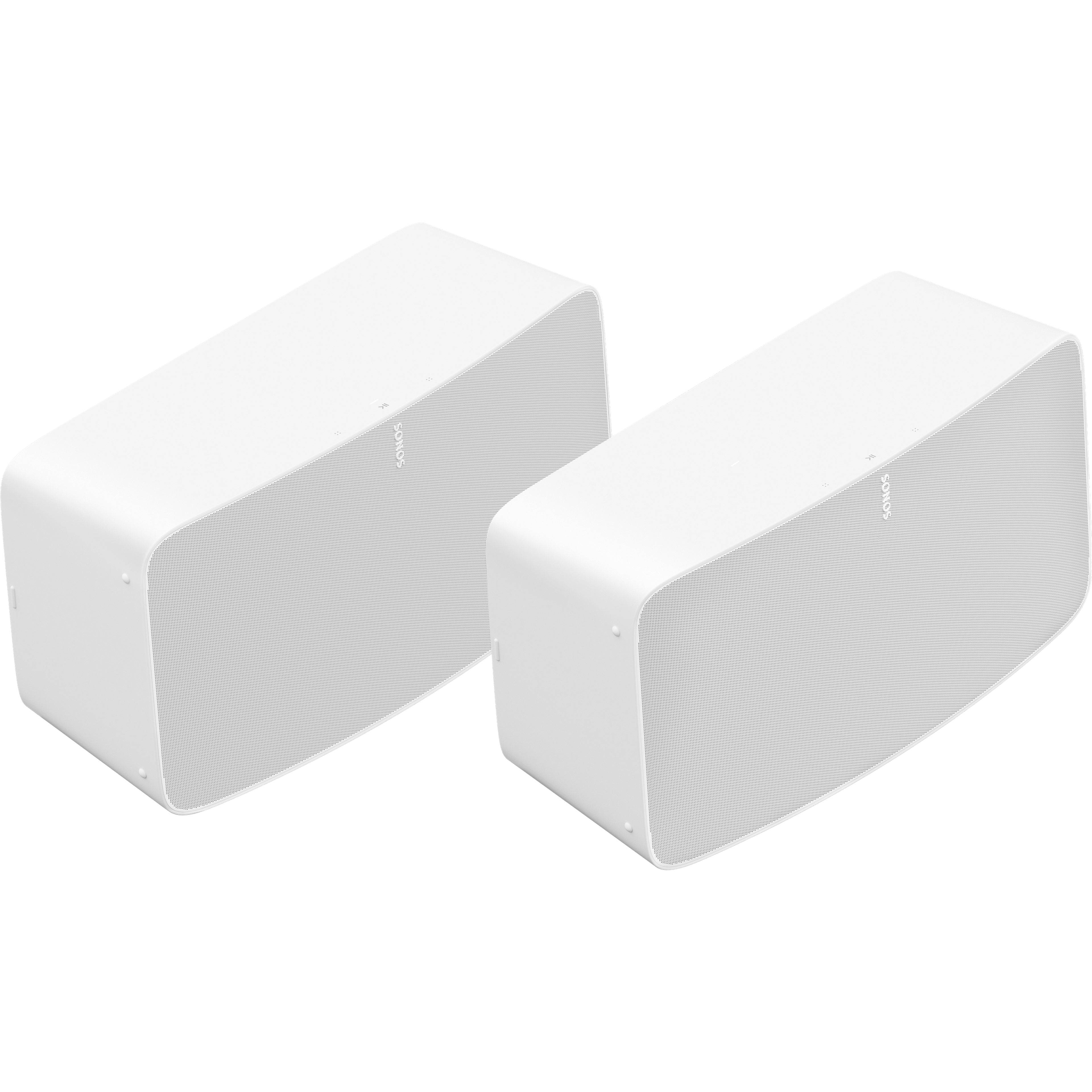 Set für zwei Räume mit Five White