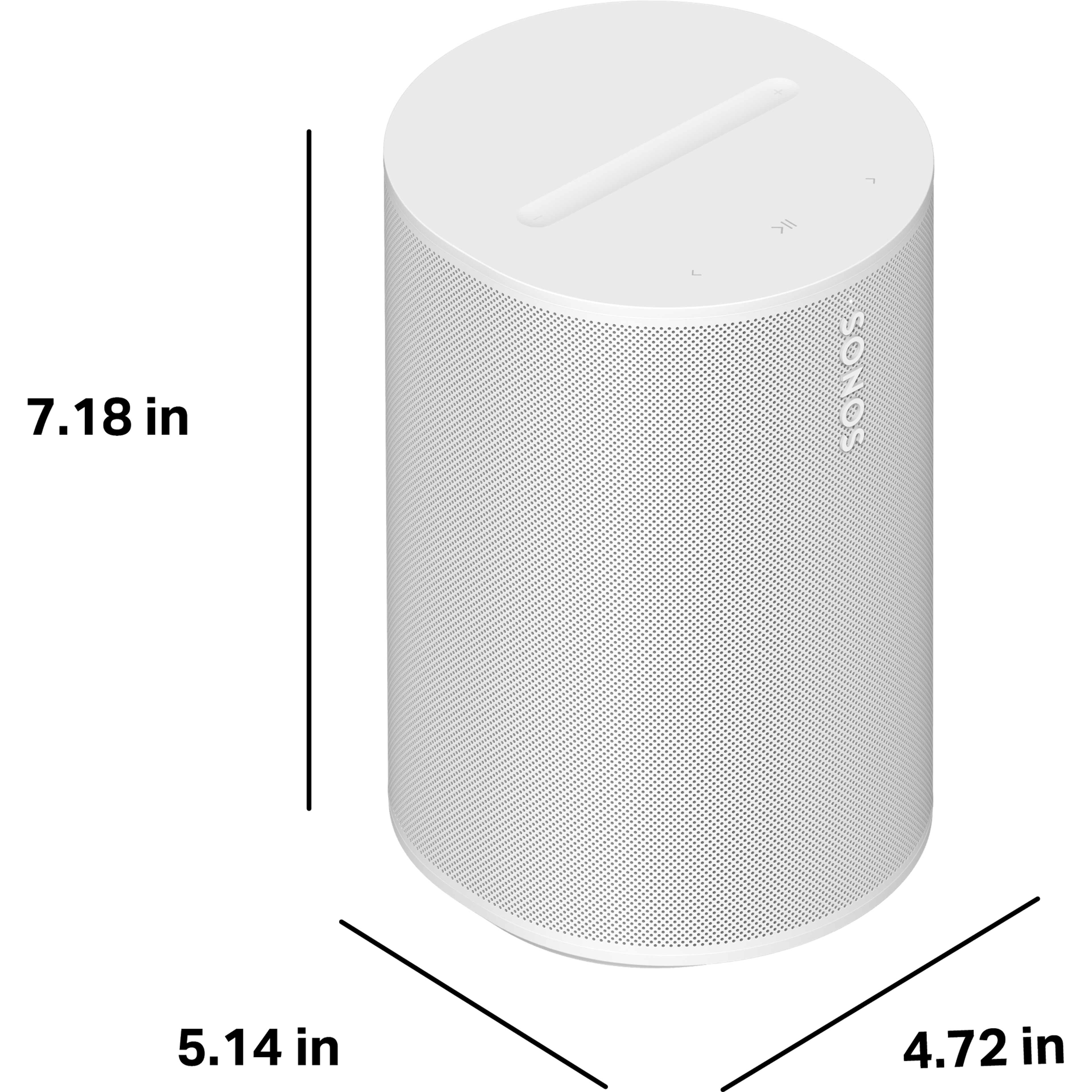 Era 100 SL is 7.18 inches tall, 5.14 inches deep, and 4.72 inches wide