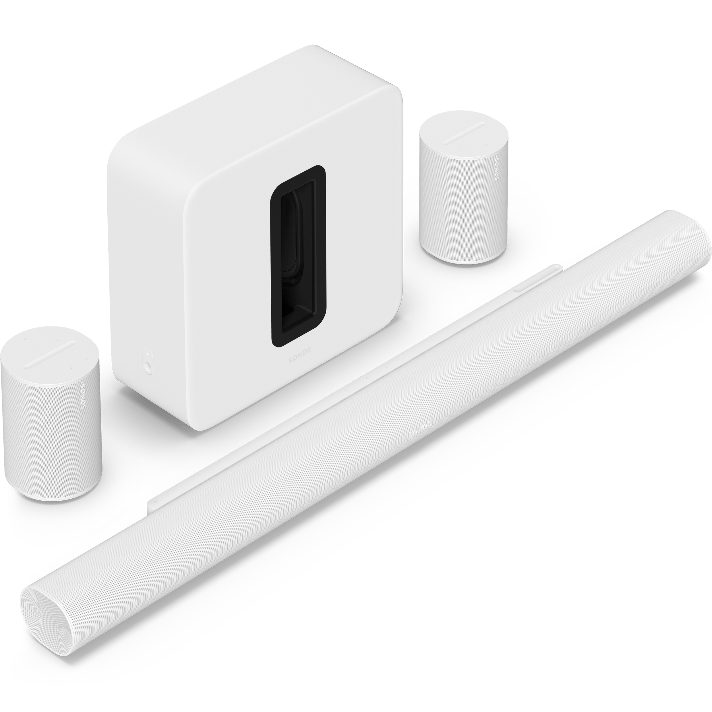 Premium innlevelsespakke med Arc Ultra, Sub og Era 100 – Sonos