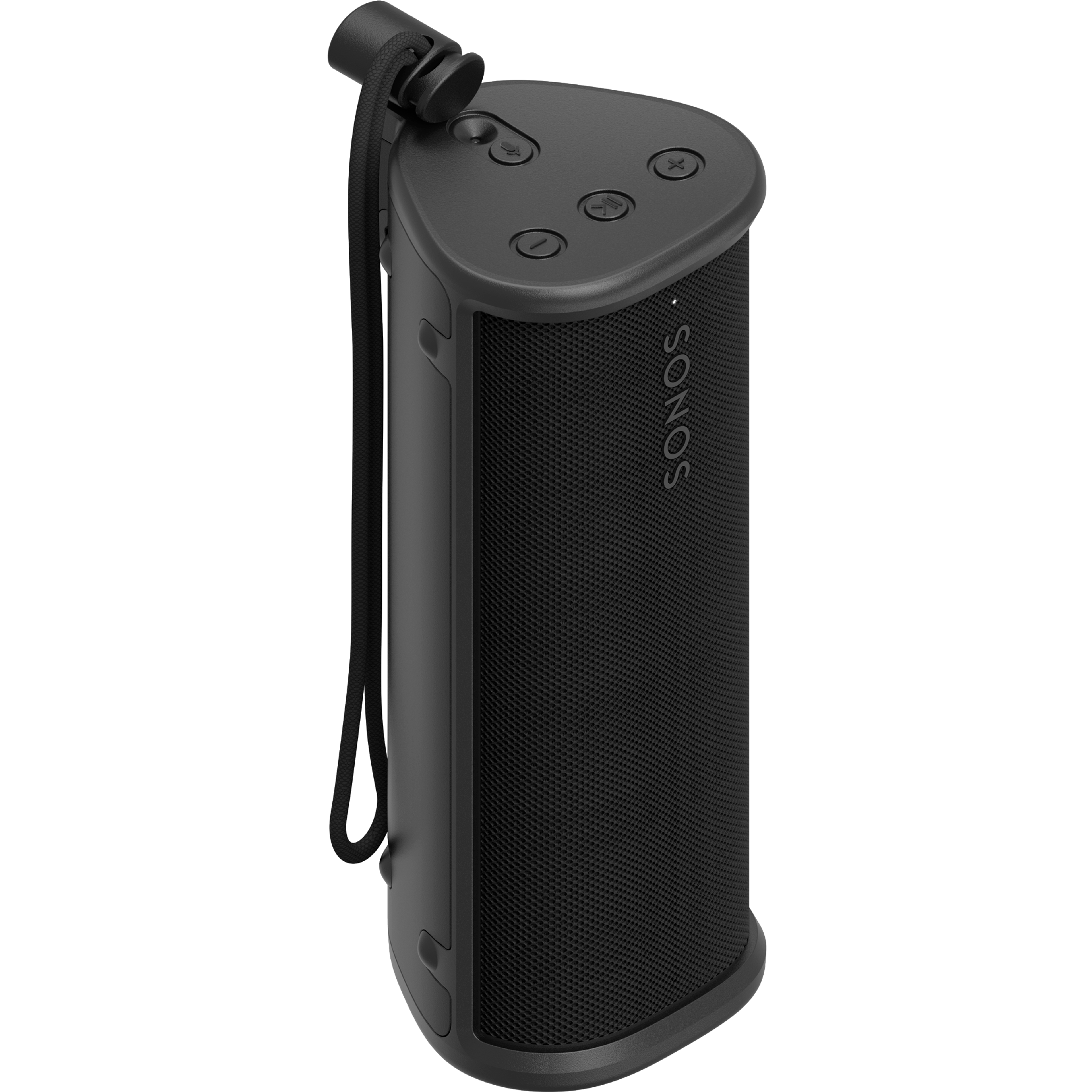 Un haut-parleur portable Roam 2 noir dans un étui Otterbox noir pour Roam 2
