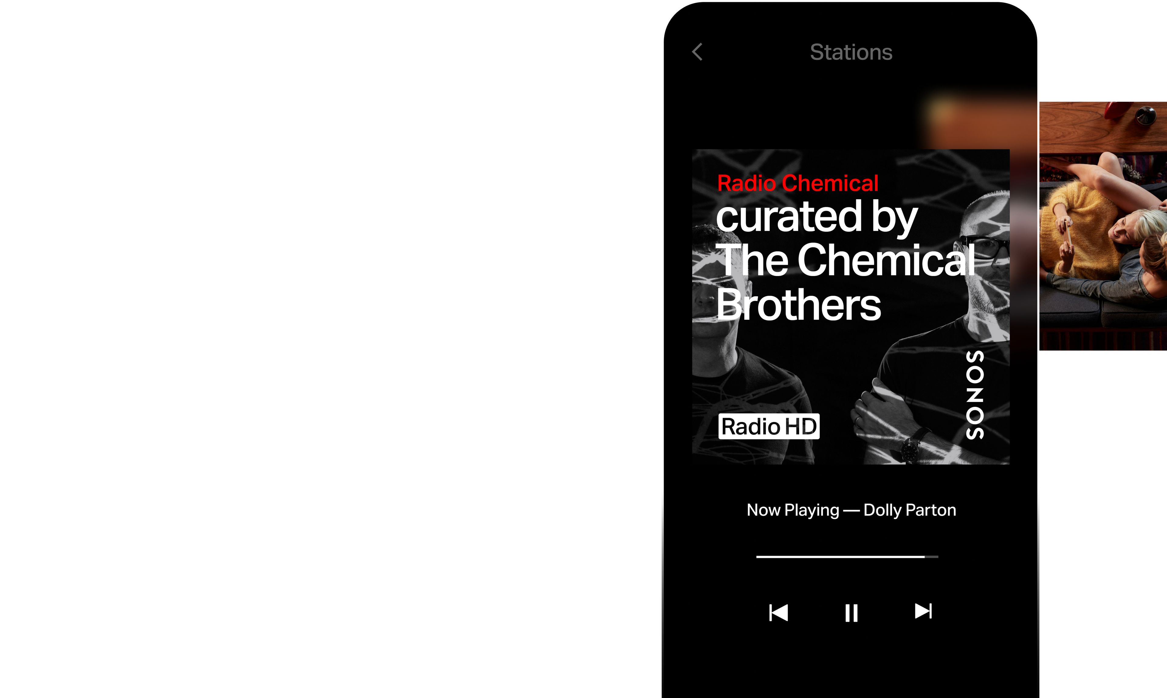 The Chemical Brothers radio station phone collage
