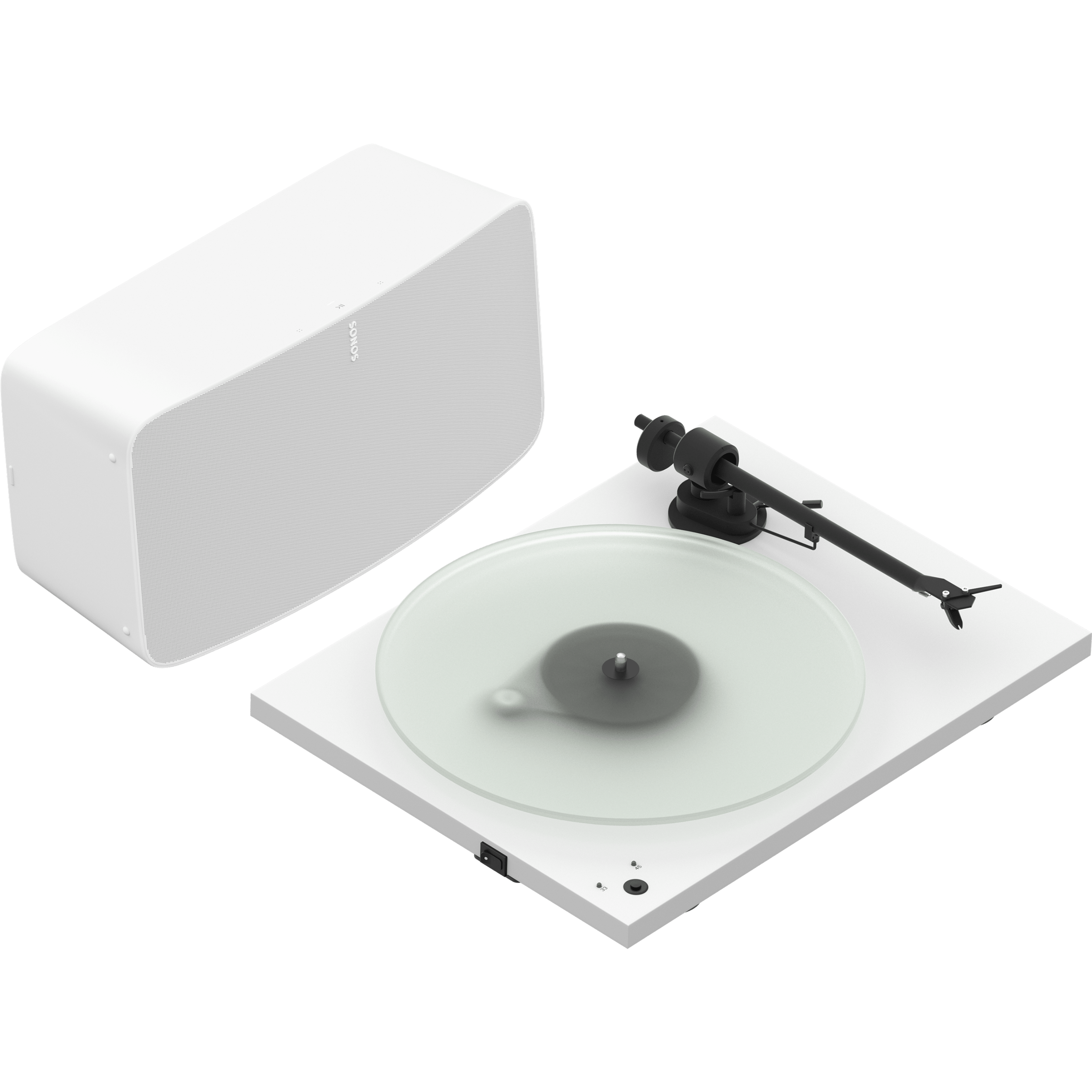 Pro-ject T1 turntable with Sonos Five white