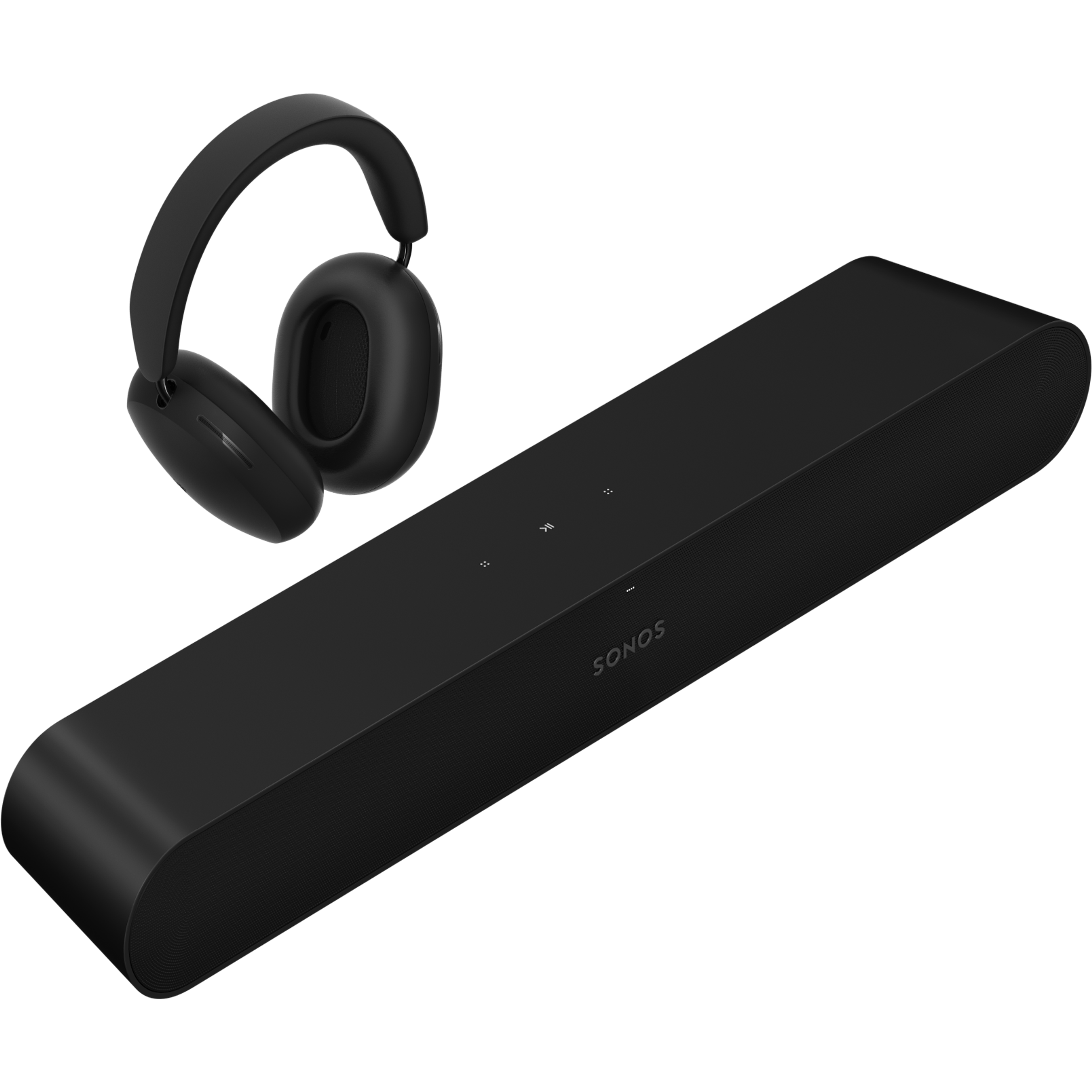Auriculares Sonos Ace en negro y Ray en negro