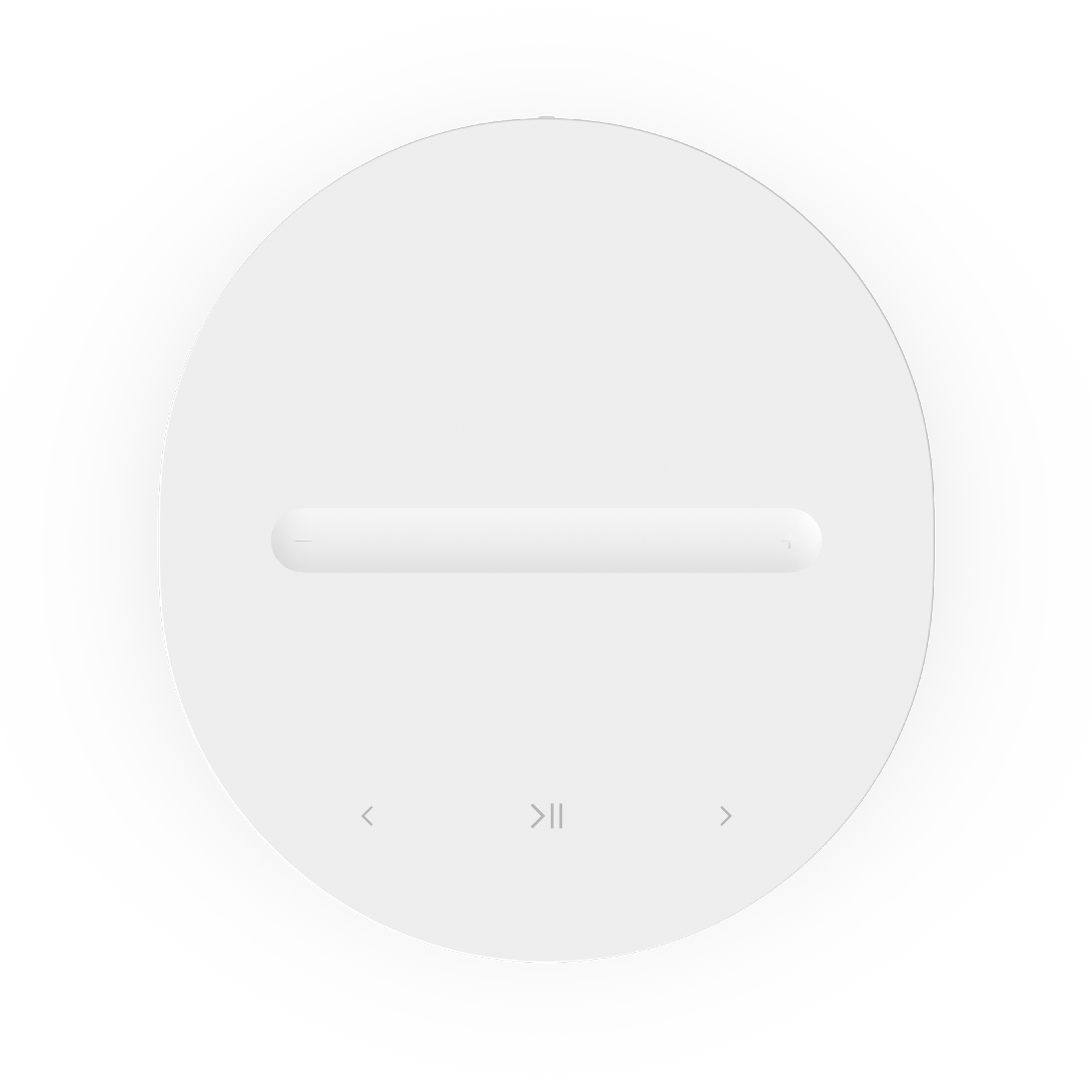 Top view and touch controls of a white Sonos Era 100 SL