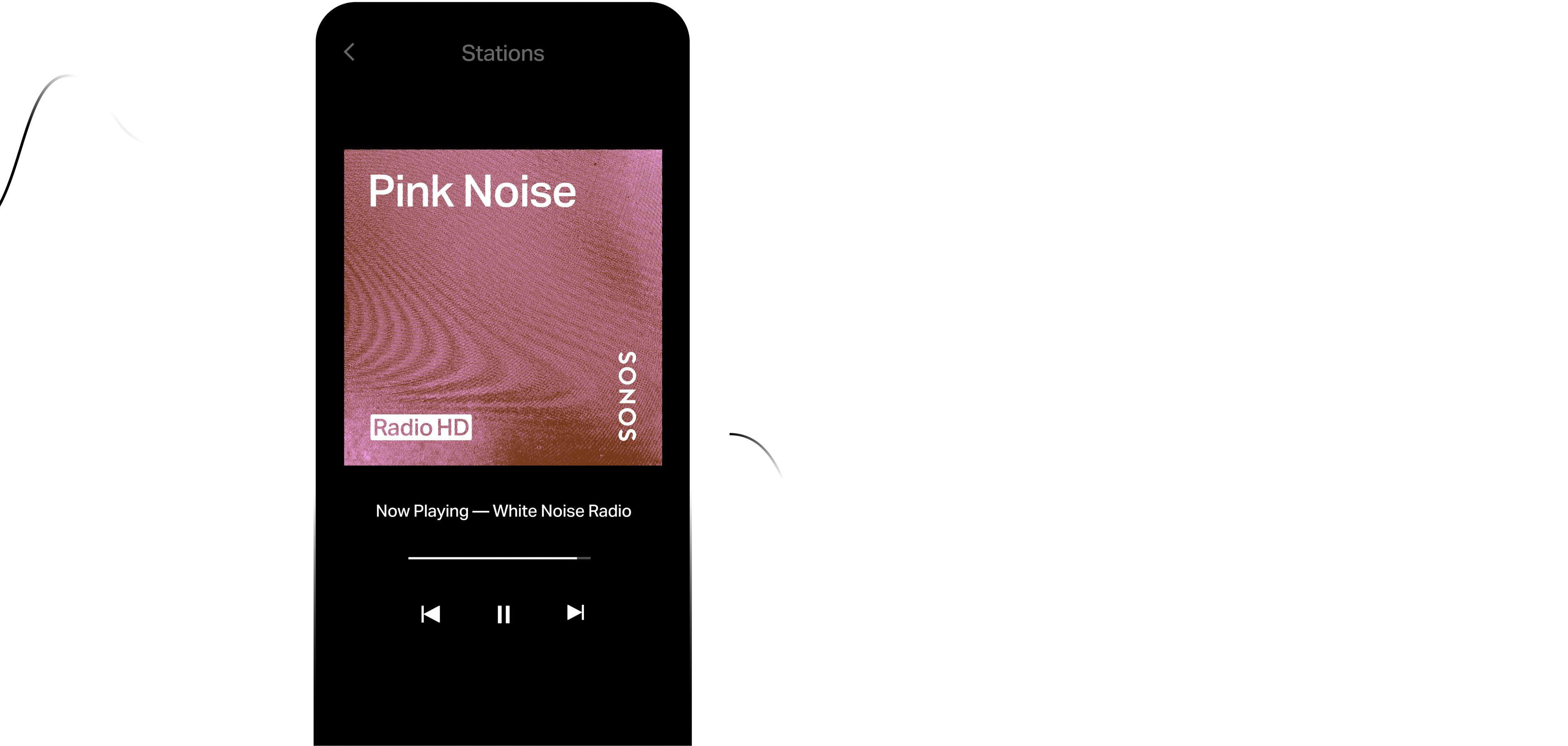 Grafika stanice Pink Noise